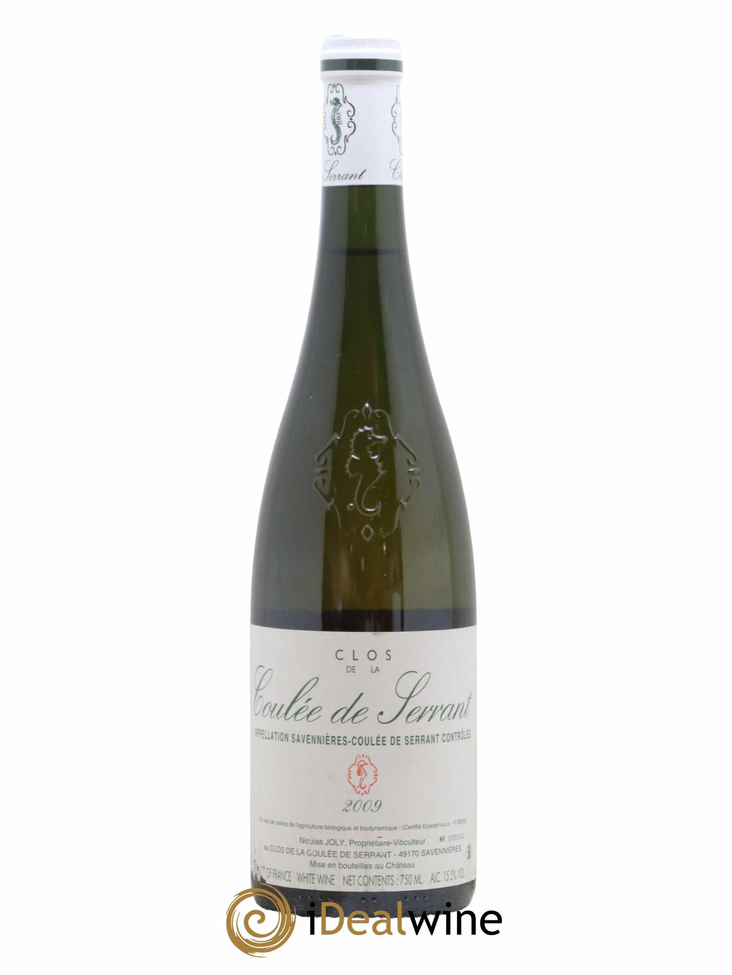 Savennières Clos de la Coulée de Serrant Vignobles de la Coulée de Serrant - Nicolas Joly 2009 - Lot de 1 bouteille - 0