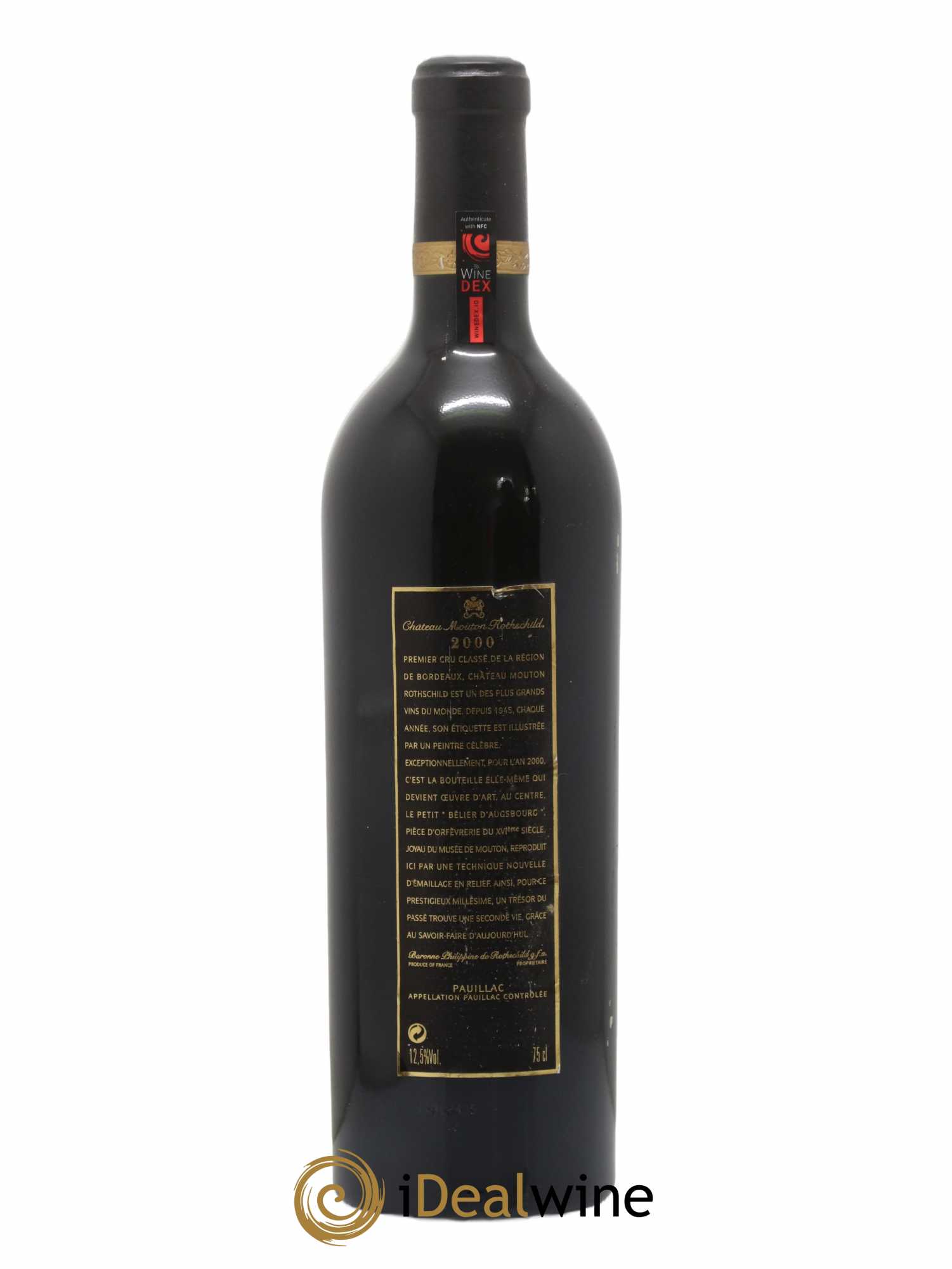 Château Mouton Rothschild 1er Grand Cru Classé 2000 - Lot de 1 bouteille - 1