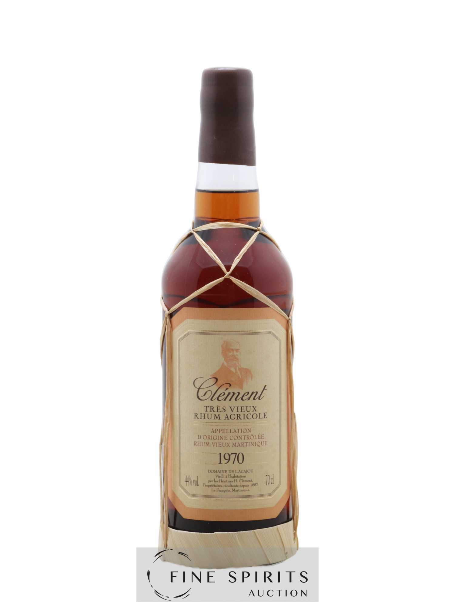 Clément 1970 Of. Domaine de l'Acajou Vieilli en fûts de Chêne bottled in 1991 - Posten von 1 Flasche - 1