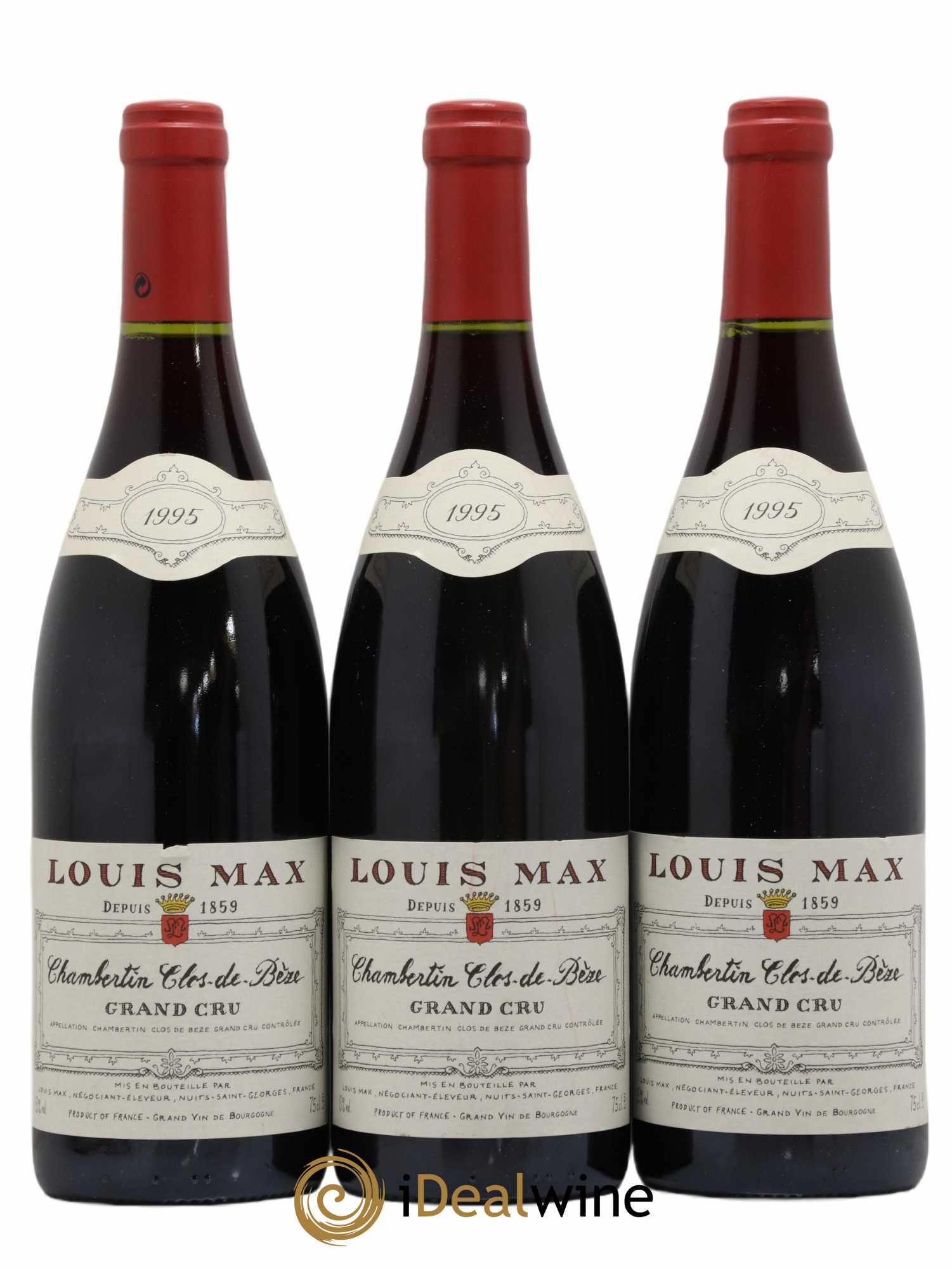 Chambertin Clos de Bèze Grand Cru Louis Max 1995 - Lot de 3 bouteilles - 0