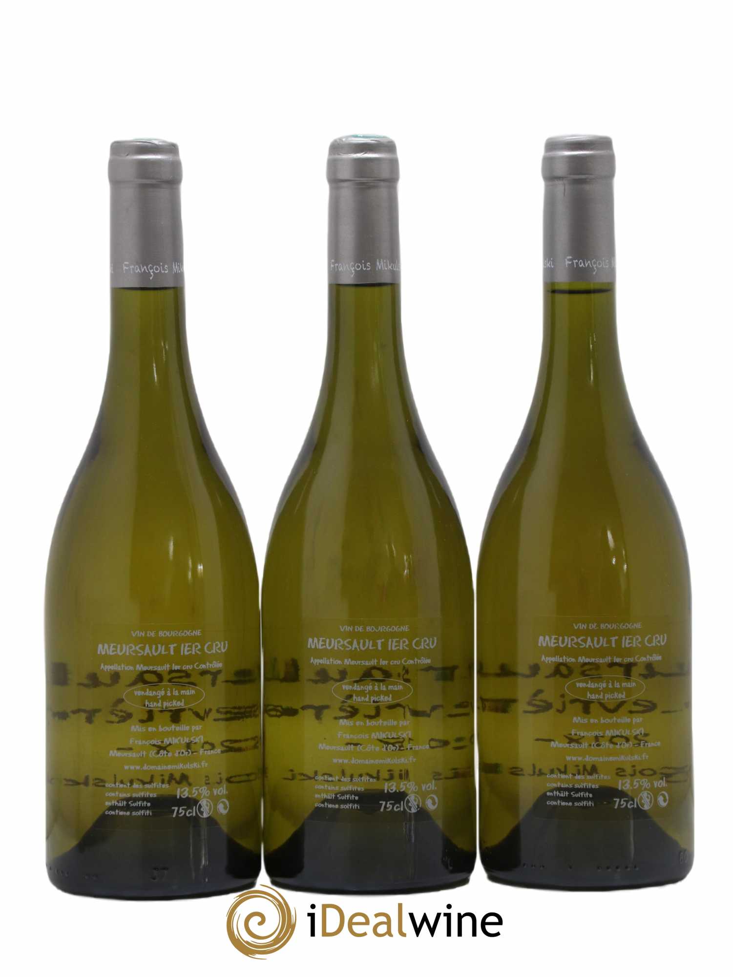 Meursault 1er Cru Les Genevrières François Mikulski 2018 - Lot de 3 bouteilles - 1
