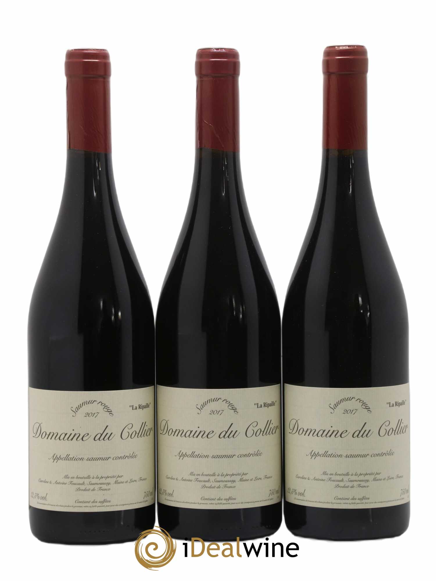 Saumur La Ripaille Domaine du Collier 2018 - Lot de 3 bouteilles - 0