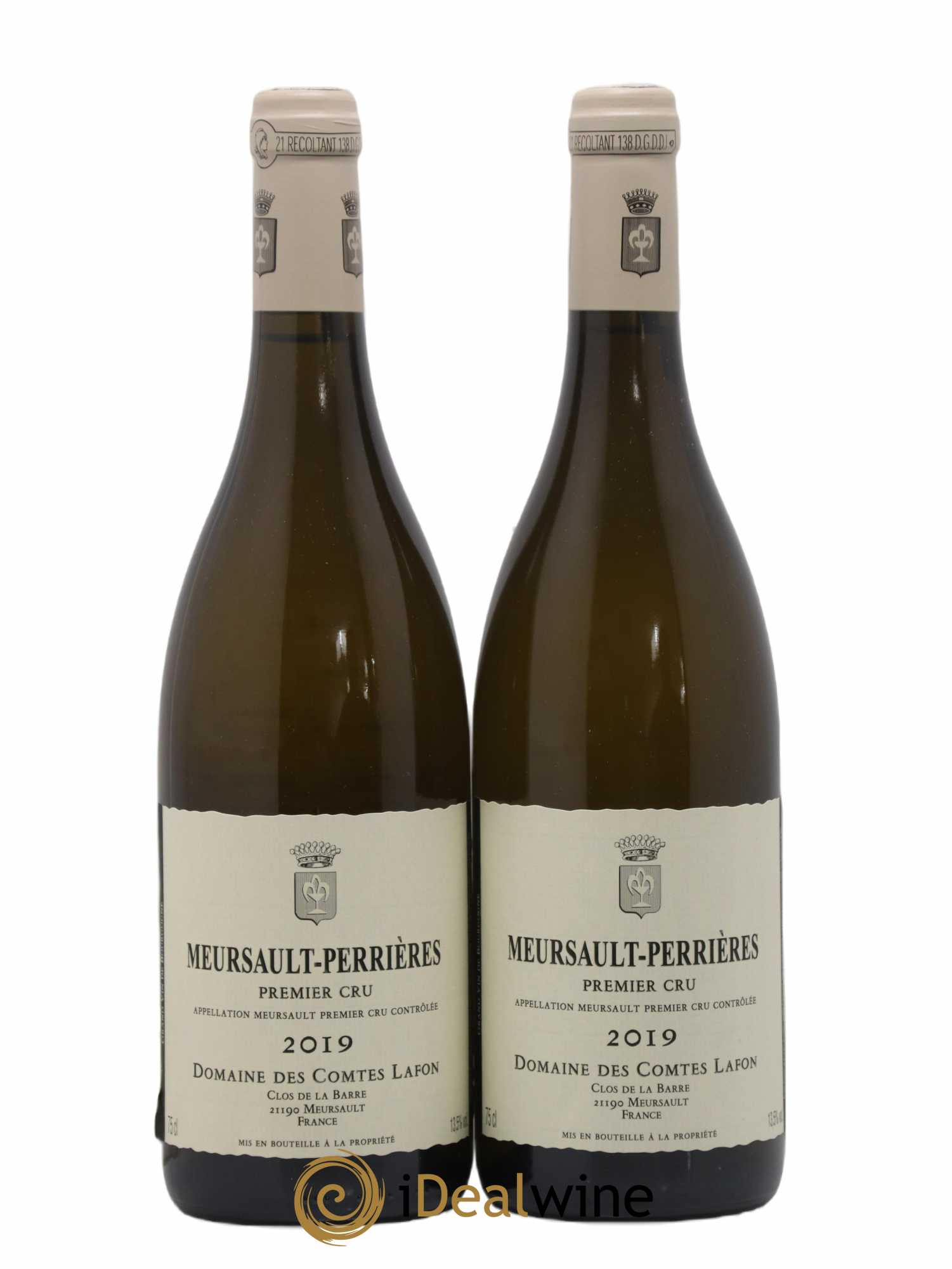 Meursault 1er Cru Perrières Comtes Lafon (Domaine des) 2019 - Lot de 2 bouteilles - 0