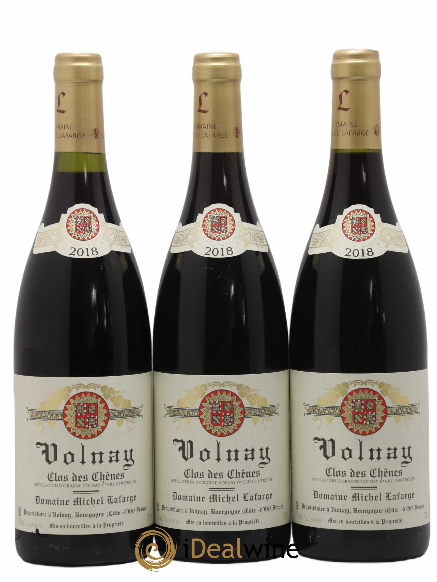 Volnay 1er Cru Clos des Chênes Lafarge (Domaine) 2018 - Lot of 3 bottles - 0