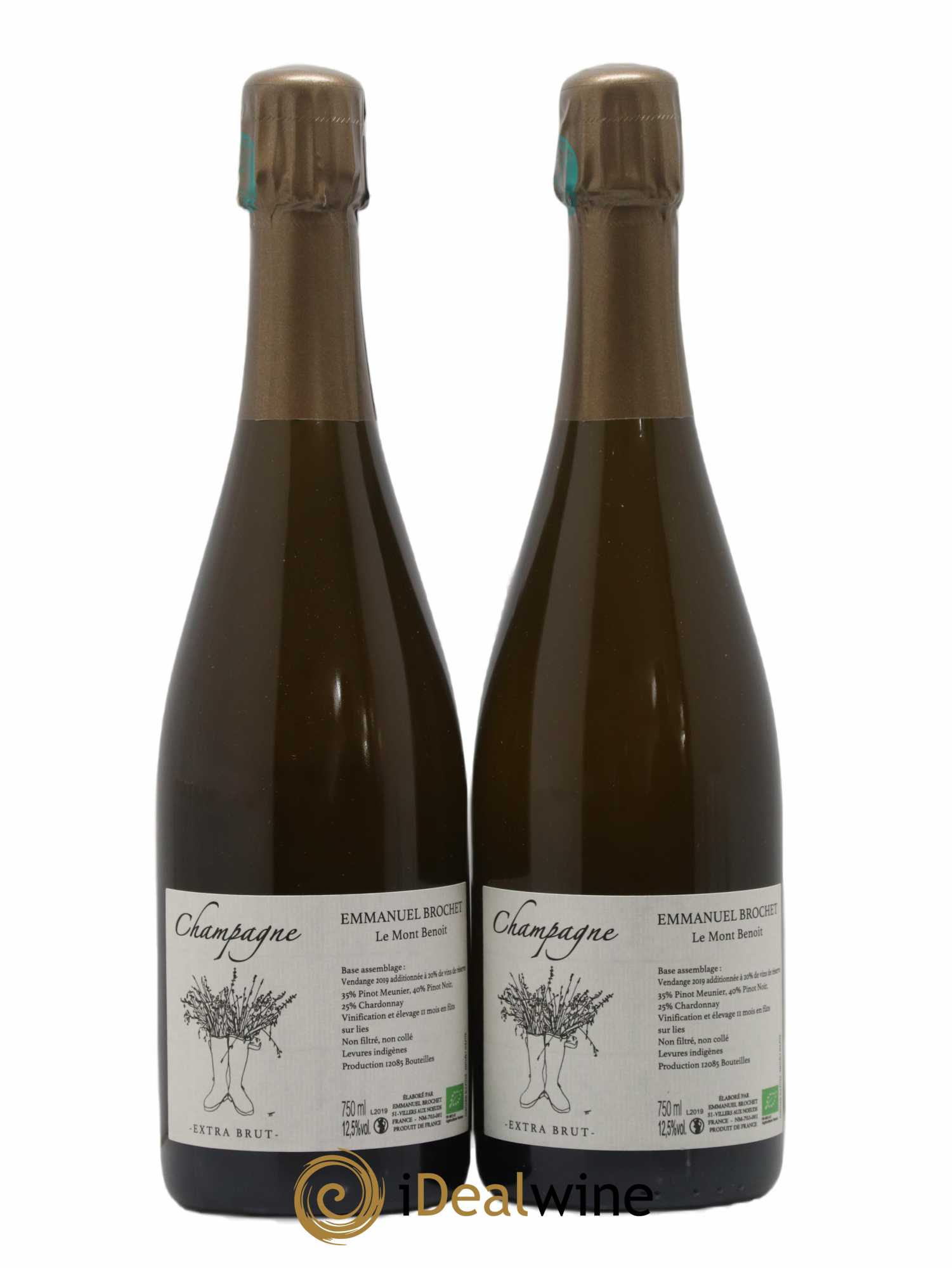 Le Mont Benoit Extra-Brut Emmanuel Brochet - Lot de 2 bouteilles - 0