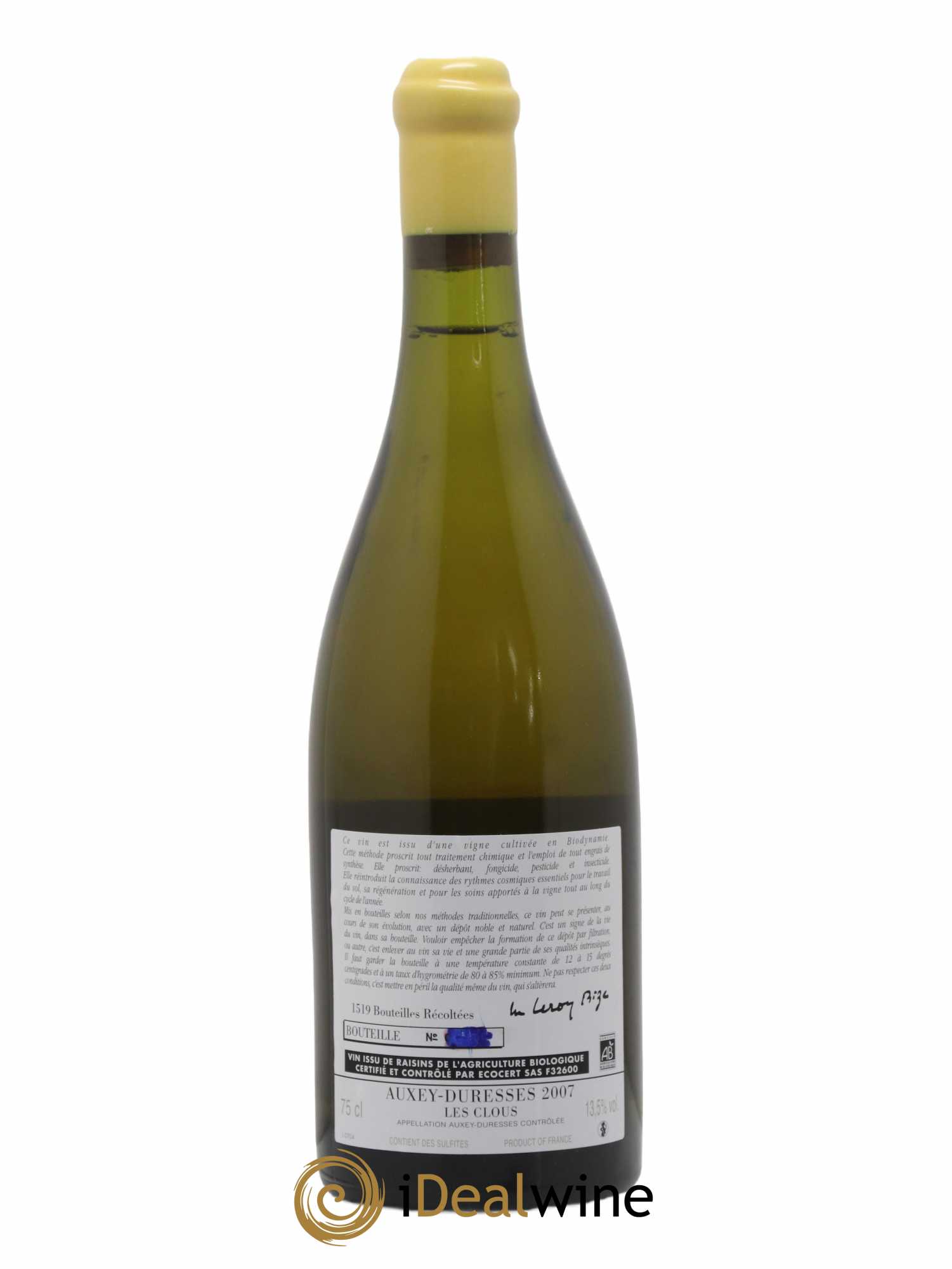 Auxey-Duresses Les Clous d'Auvenay (Domaine) 2007 - Lot de 1 bouteille - 1