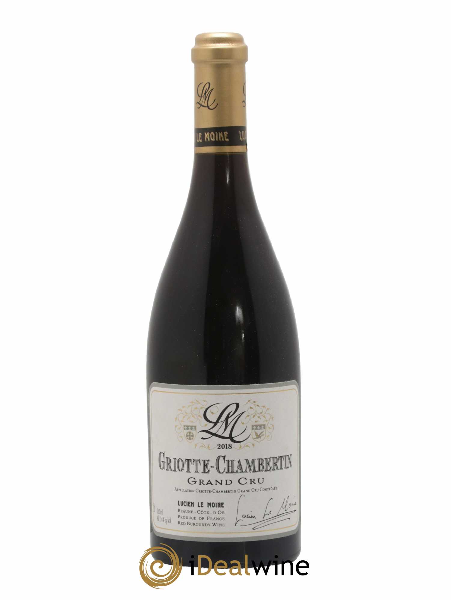 Griotte-Chambertin Grand Cru Lucien Le Moine 2018 - Lot de 1 bouteille - 0