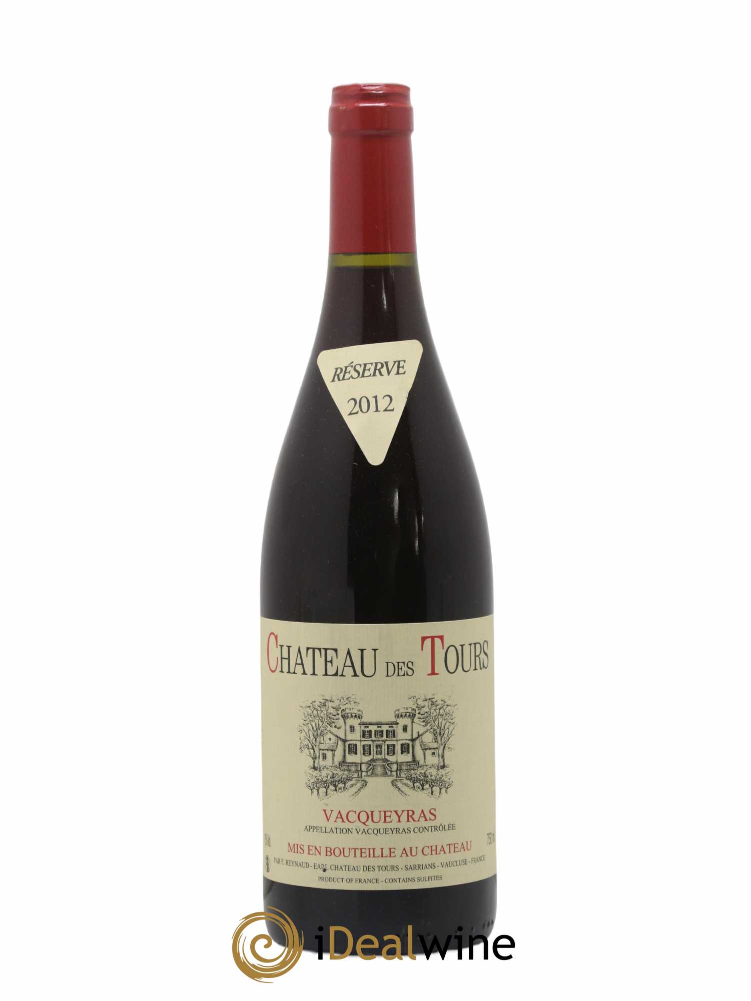 Vacqueyras Château des Tours Emmanuel Reynaud 2012 - Lot de 1 bouteille - 0