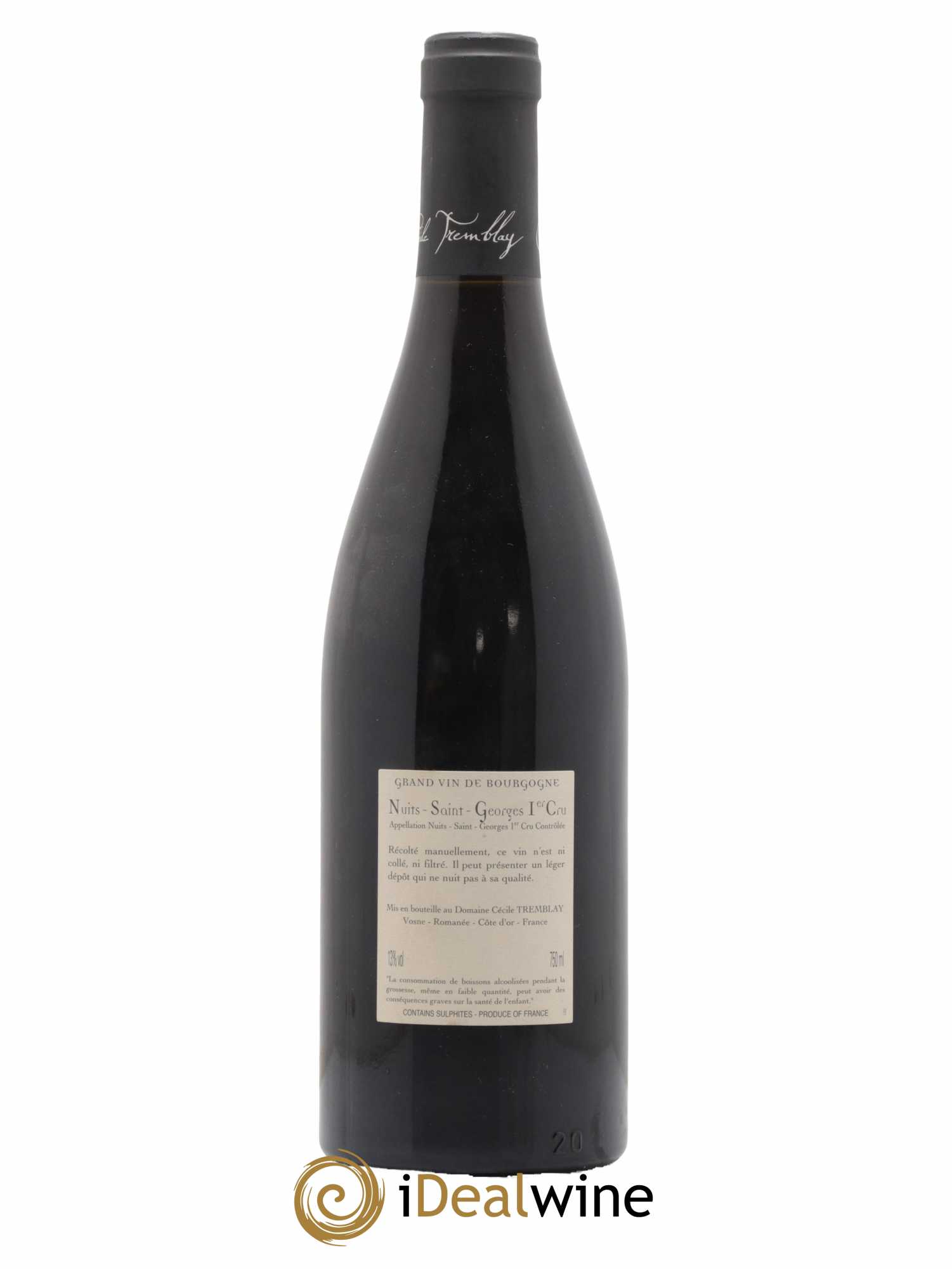 Nuits-Saint-Georges 1er Cru Les Murgers Cécile Tremblay 2012 - Lot de 1 bouteille - 1