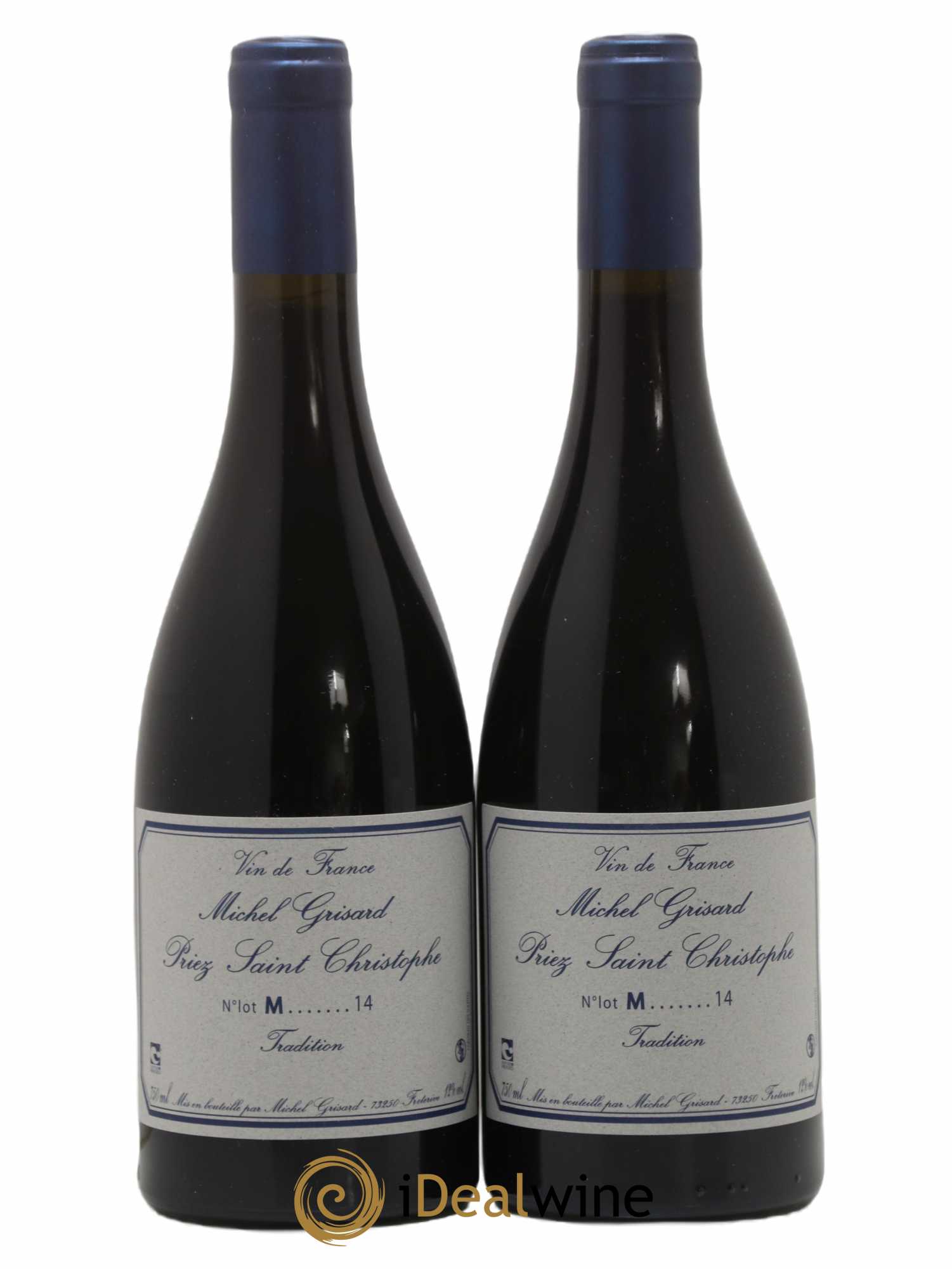 Vin de France Priez Saint Christophe Michel Grisard 2014 - Lot of 2 bottles - 0
