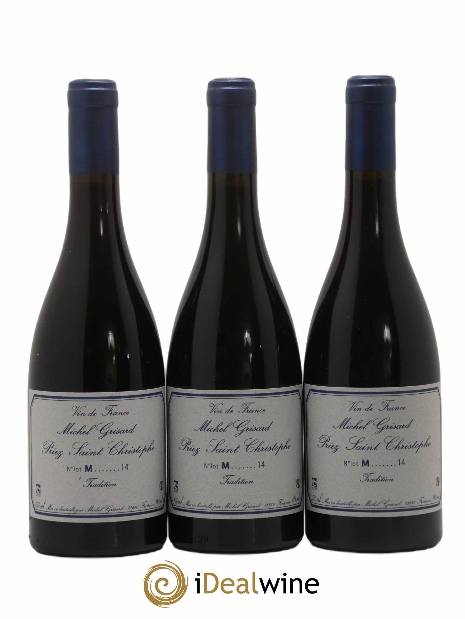 Vin de France Priez Saint Christophe Michel Grisard 2014 - Lot of 3 bottles - 0