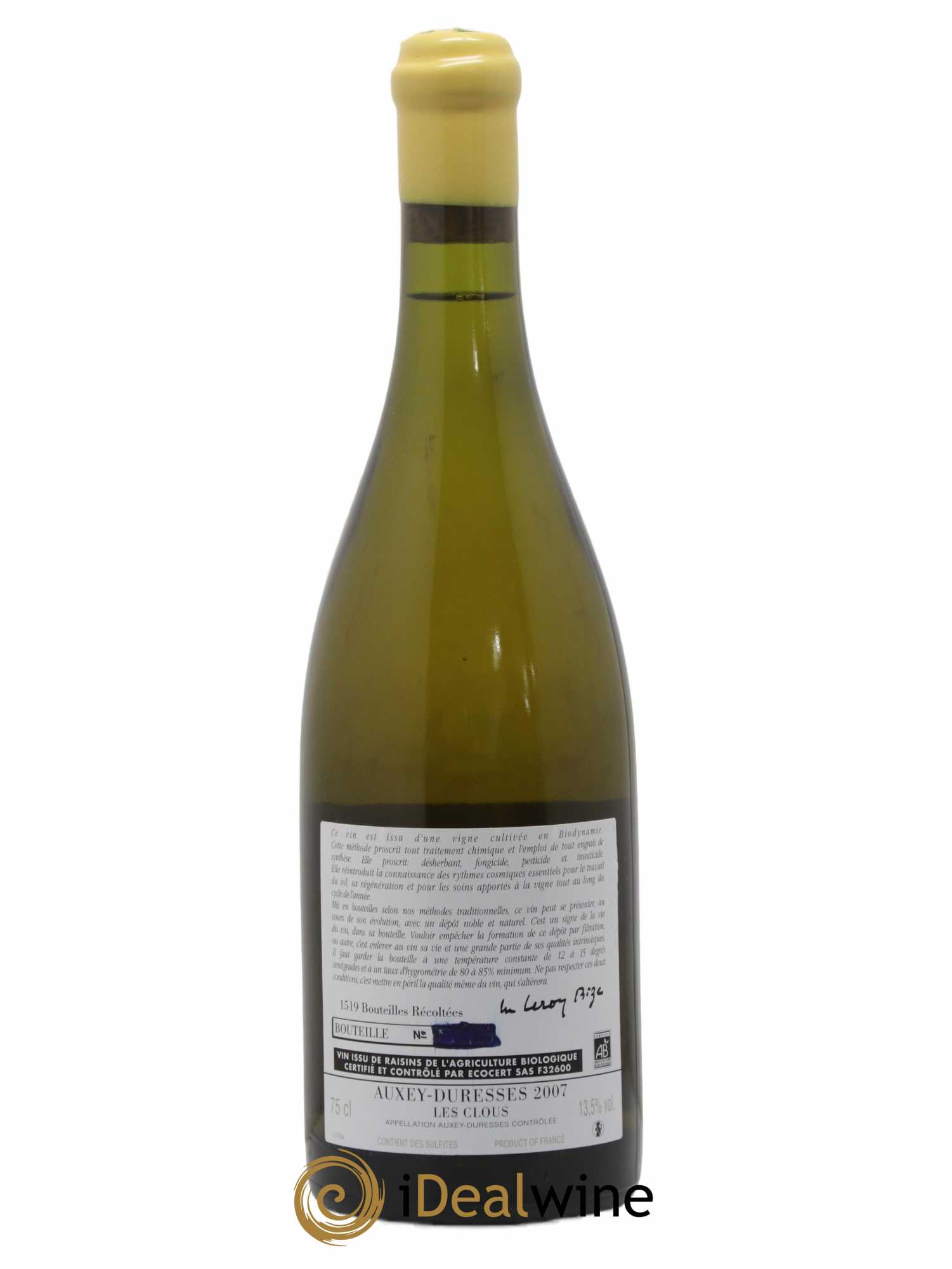 Auxey-Duresses Les Clous d'Auvenay (Domaine) 2007 - Lot de 1 bouteille - 1