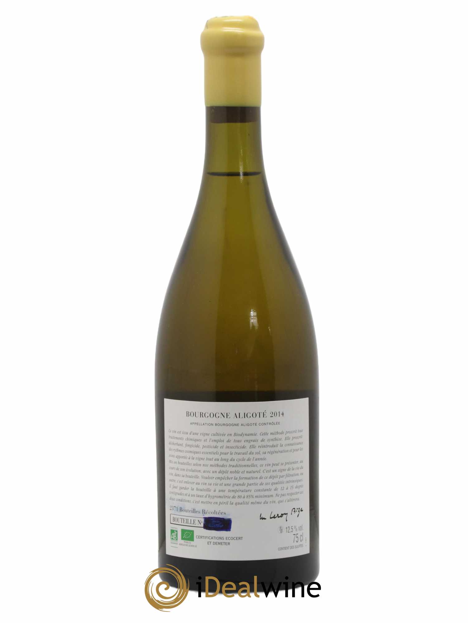 Bourgogne Aligoté Sous Chatelet d'Auvenay (Domaine) 2014 - Lot de 1 bouteille - 1