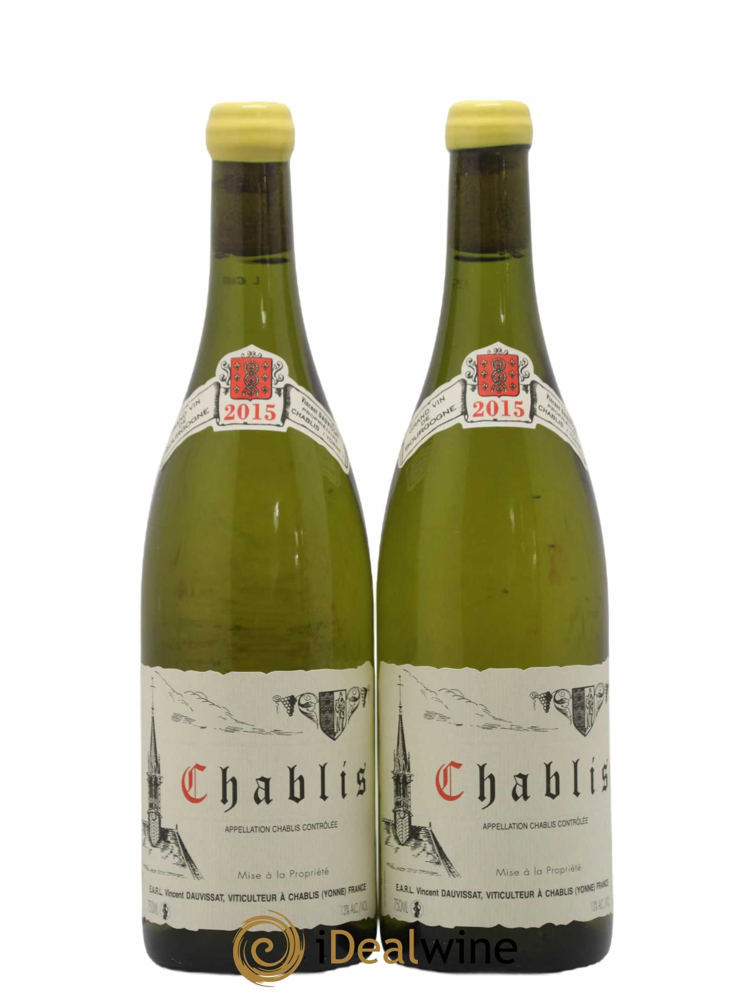 Chablis Vincent Dauvissat (Domaine) 2015 - Lot de 2 bouteilles - 0