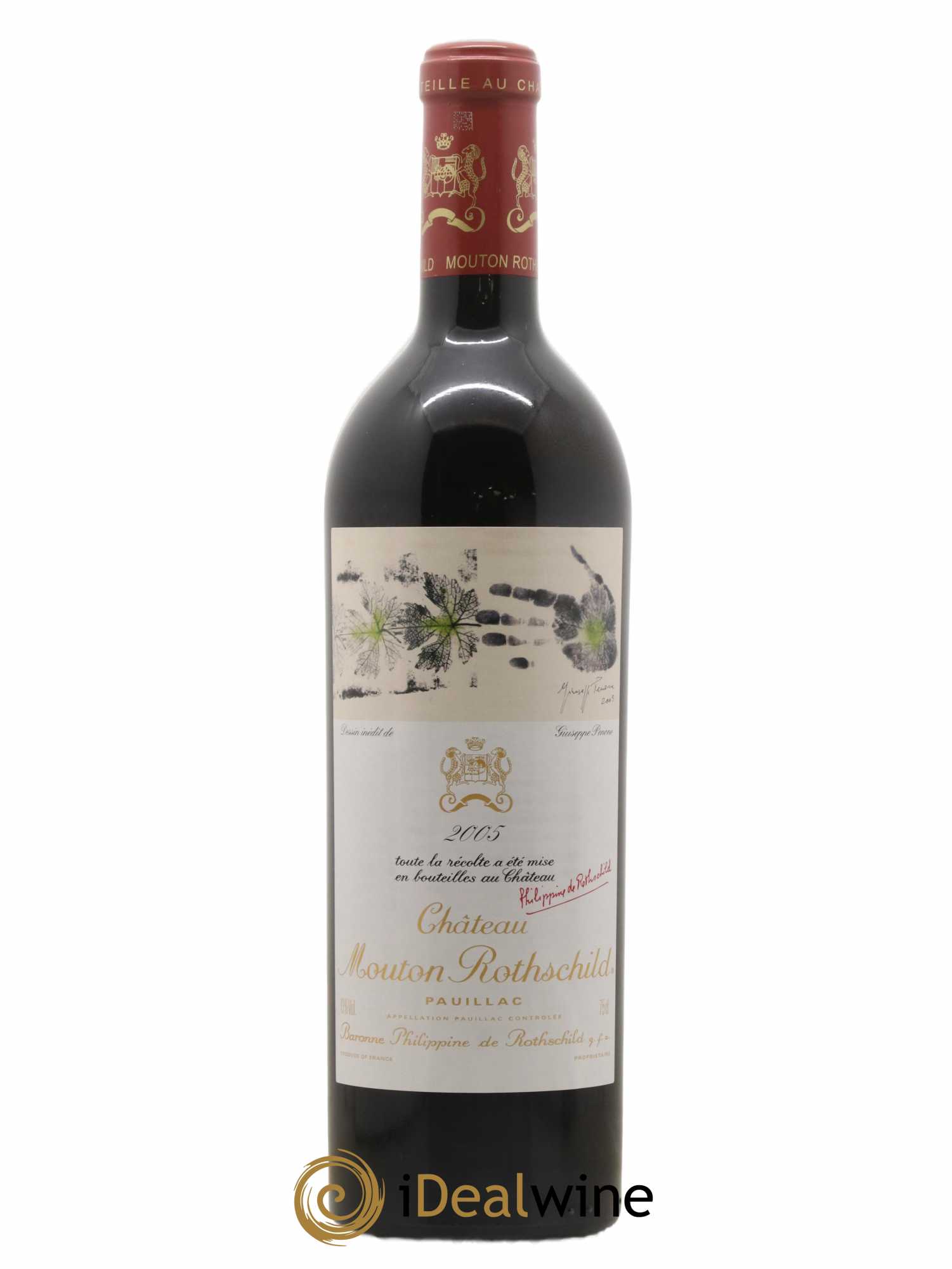 Château Mouton Rothschild 1er Grand Cru Classé 2005 - Lot de 1 bouteille - 0