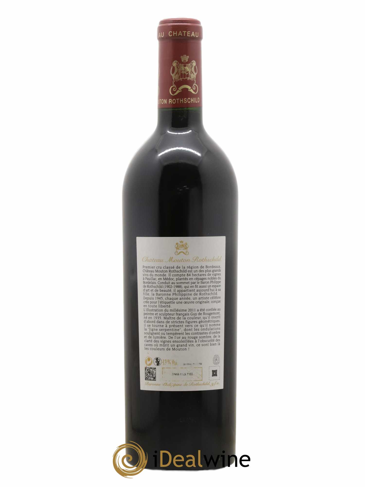 Château Mouton Rothschild 1er Grand Cru Classé 2011 - Lot of 1 bottle - 1