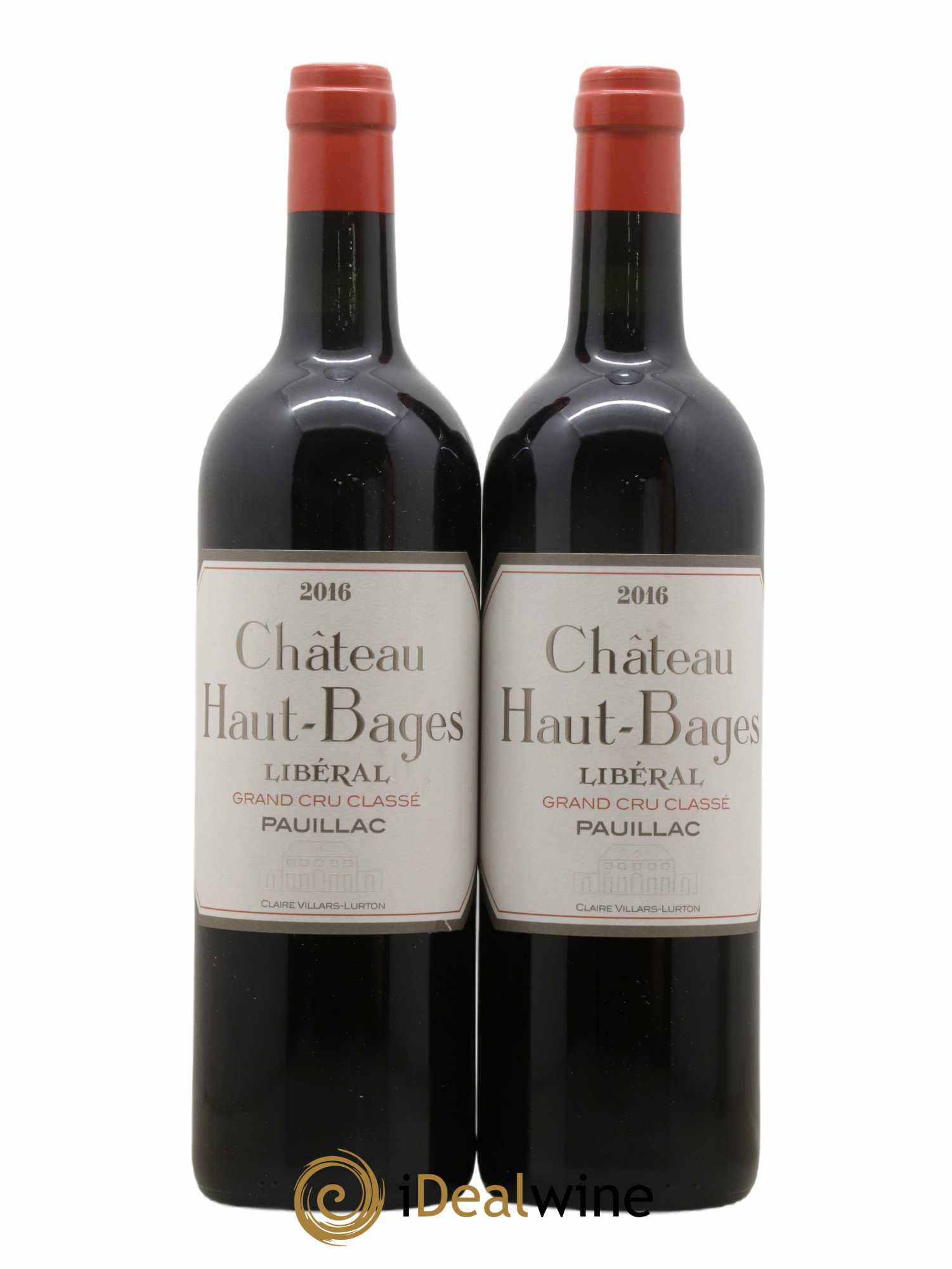 Château Haut Bages Libéral 5ème Grand Cru Classé 2016 - Lot de 2 bouteilles - 0