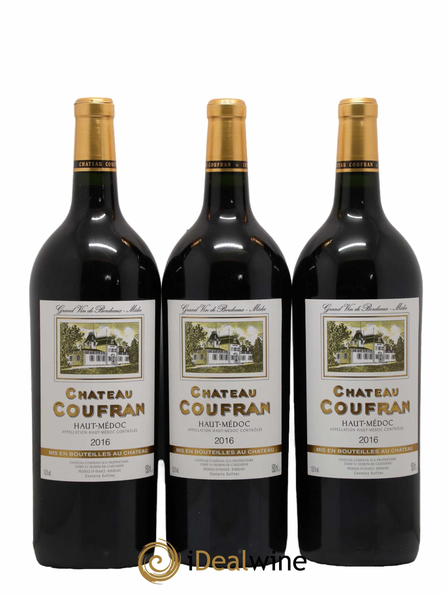Château Coufran Cru Bourgeois 2016 - Lot de 3 magnums - 0