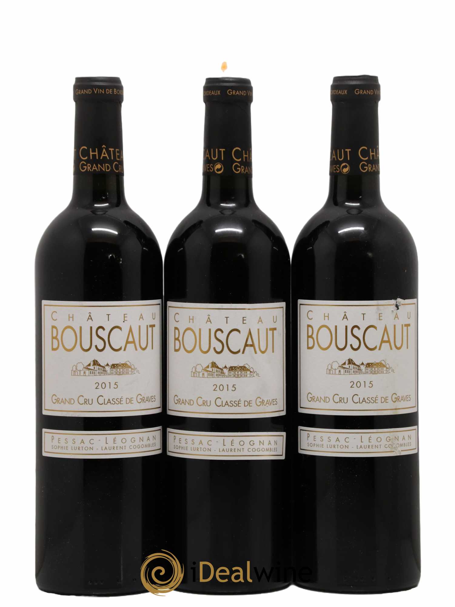 Château Bouscaut Cru Classé de Graves 2015 - Lot de 3 bouteilles - 0