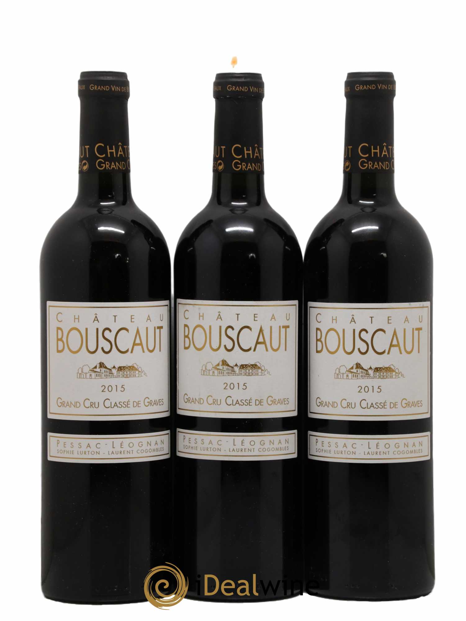 Château Bouscaut Cru Classé de Graves 2015 - Lot de 3 bouteilles - 0