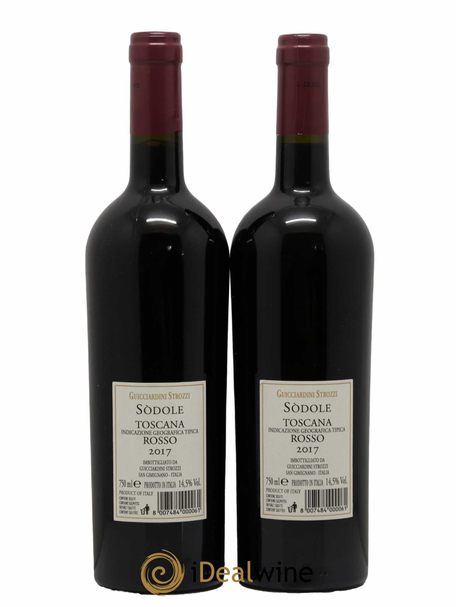 Italie Sodole Rosso Toscana Tenute Guicciardini Strozzi 2017 - Lot of 2 bottles - 1