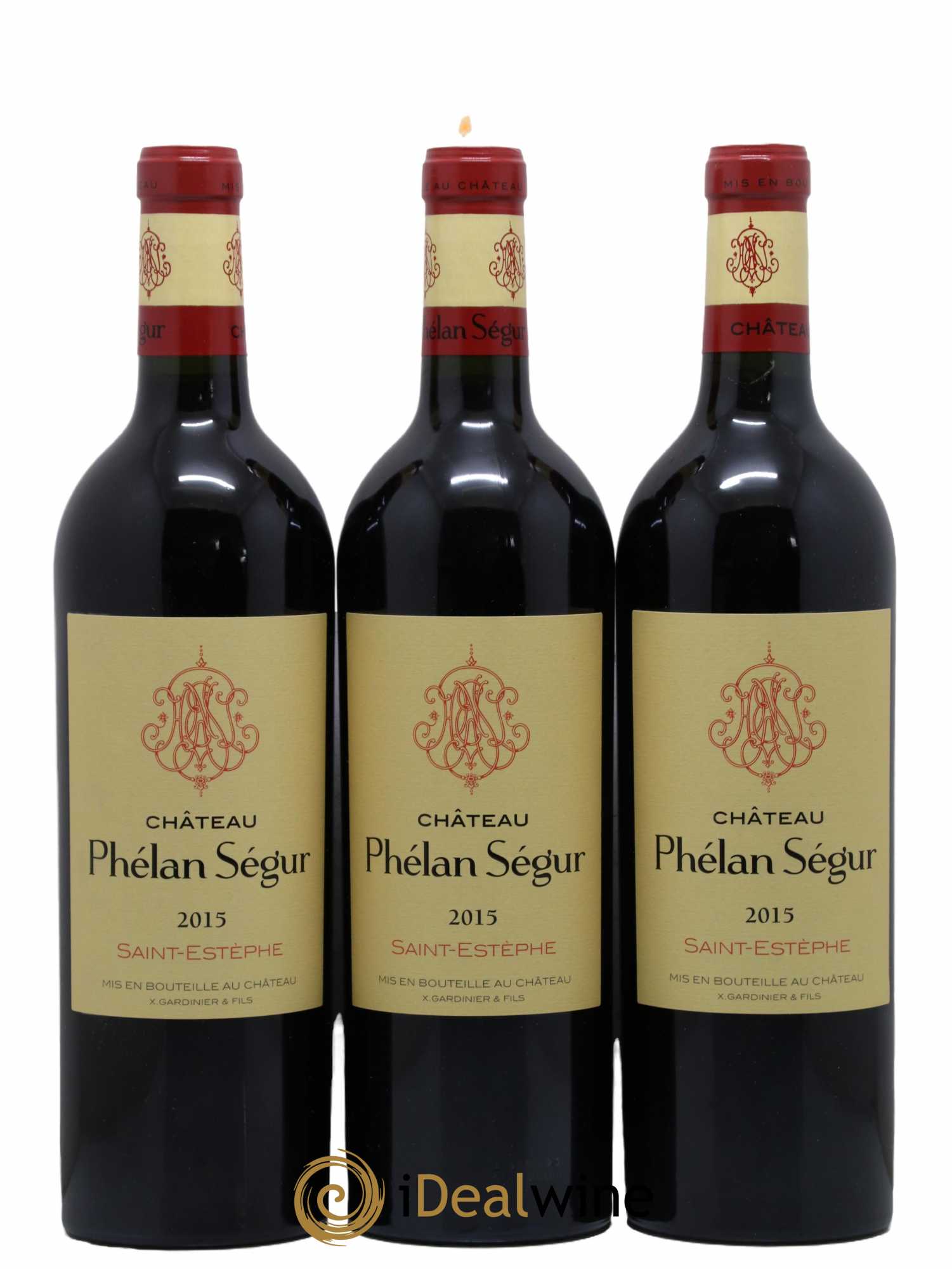 Château Phélan Ségur 2015 - Lot de 3 bouteilles - 0