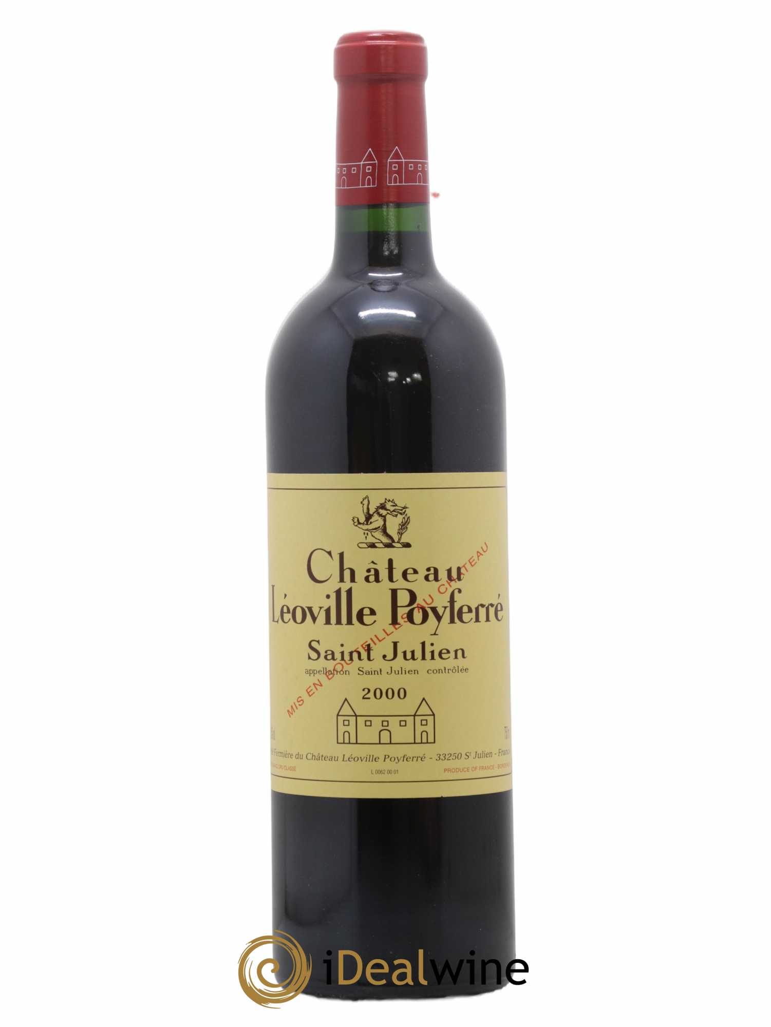Château Léoville Poyferré 2ème Grand Cru Classé 2000 - Lot de 1 bouteille - 0