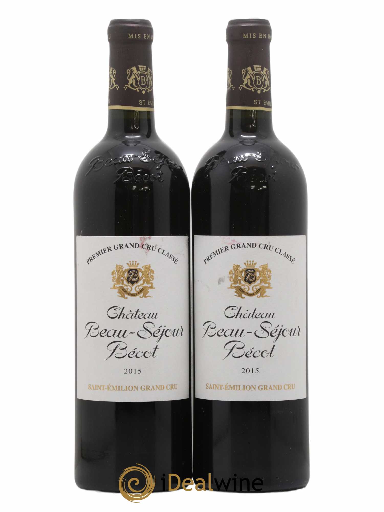 Château Beau-Séjour Bécot 1er Grand Cru Classé B 2015 - Lot de 2 bouteilles - 0
