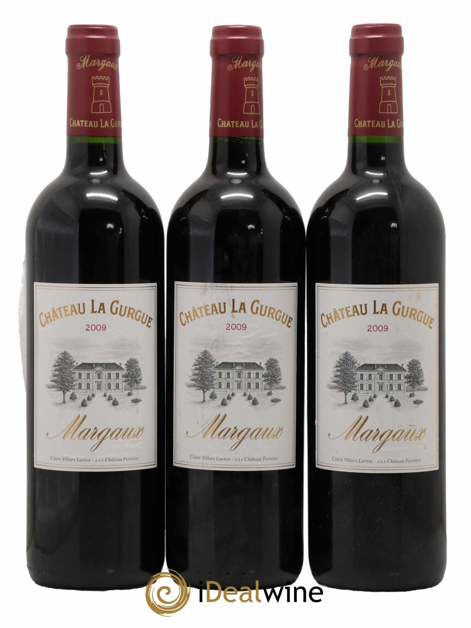 Château la Gurgue Cru Bourgeois 2009 - Lot de 3 bouteilles - 0