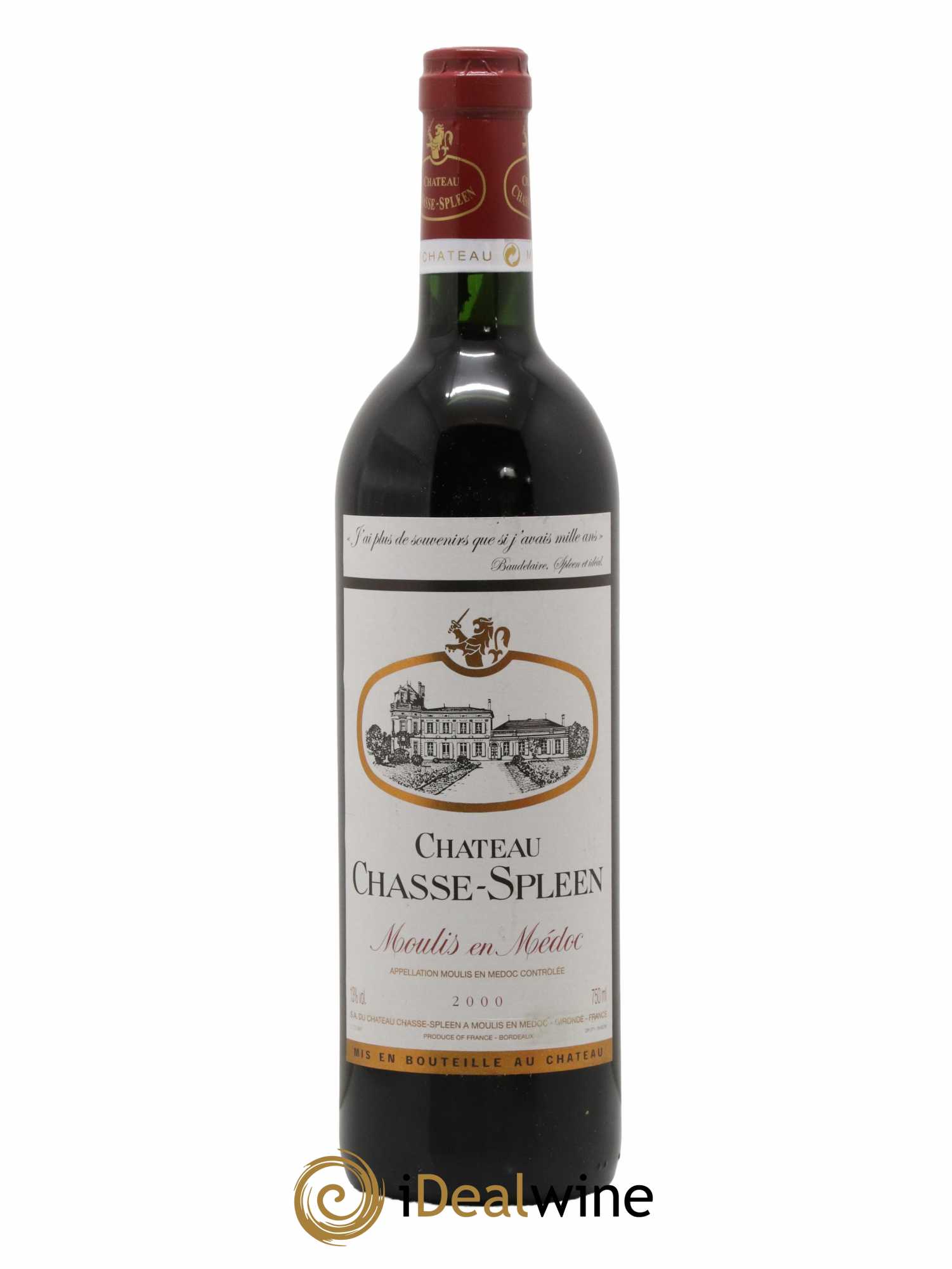 Château Chasse Spleen 2000 - Lot de 1 bouteille - 0