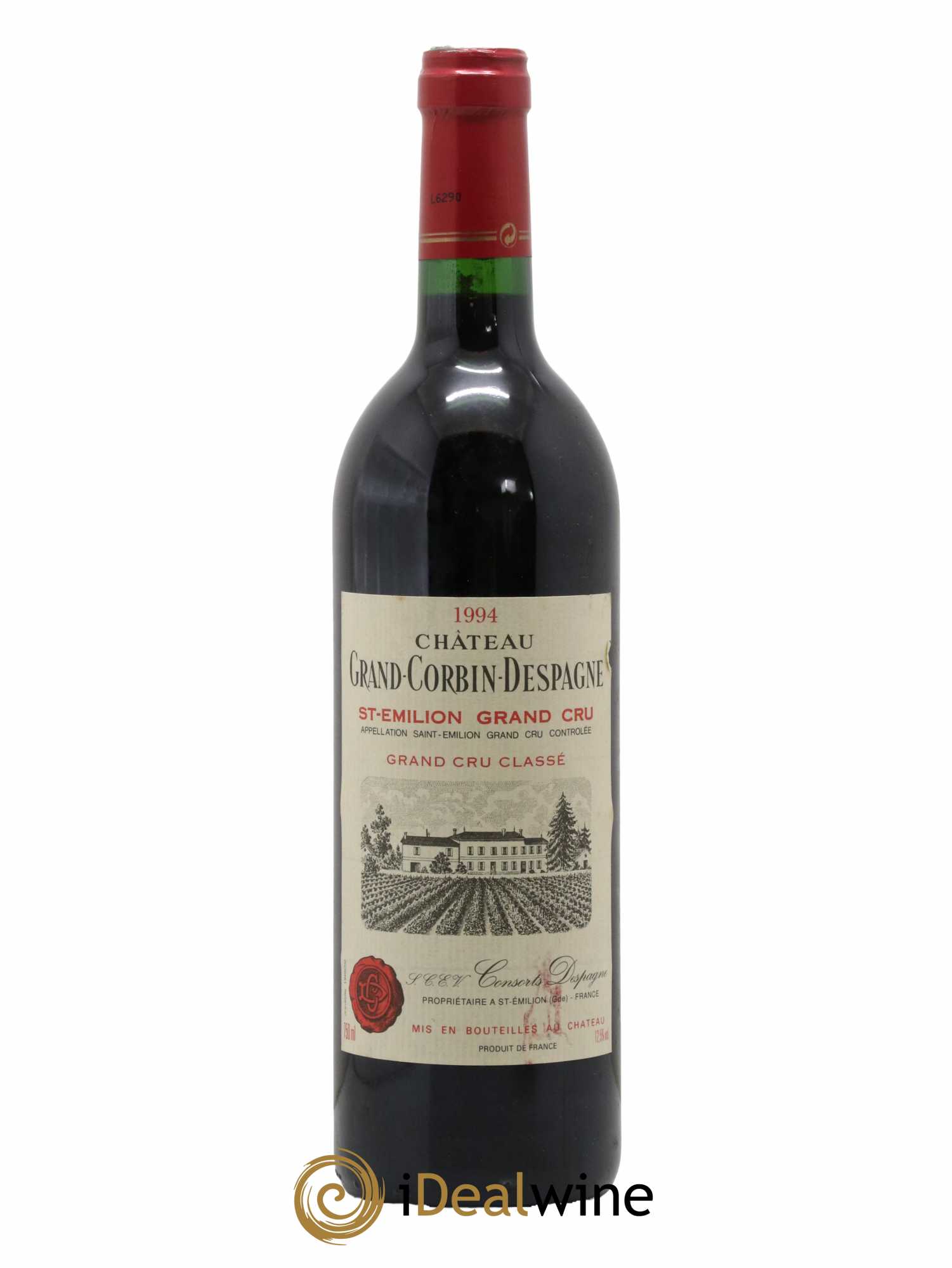 Château Grand Corbin Despagne Grand Cru Classé 1994 - Lot de 1 bouteille - 0