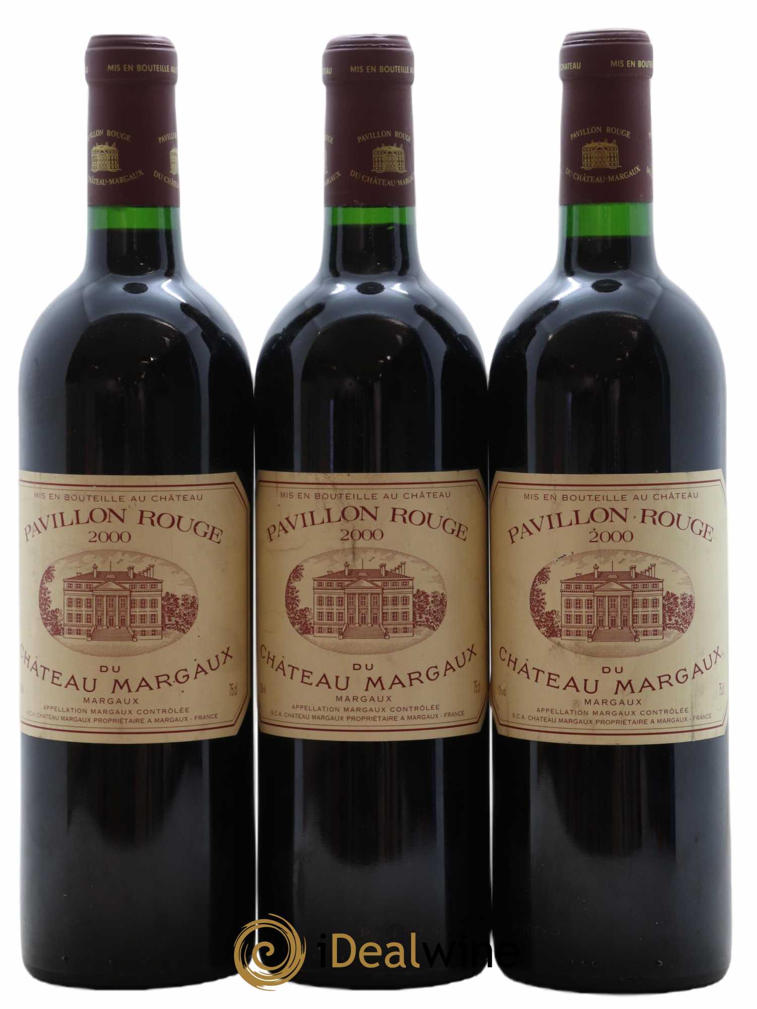 Pavillon Rouge du Château Margaux Second Vin 2000 - Lot de 3 bouteilles - 0