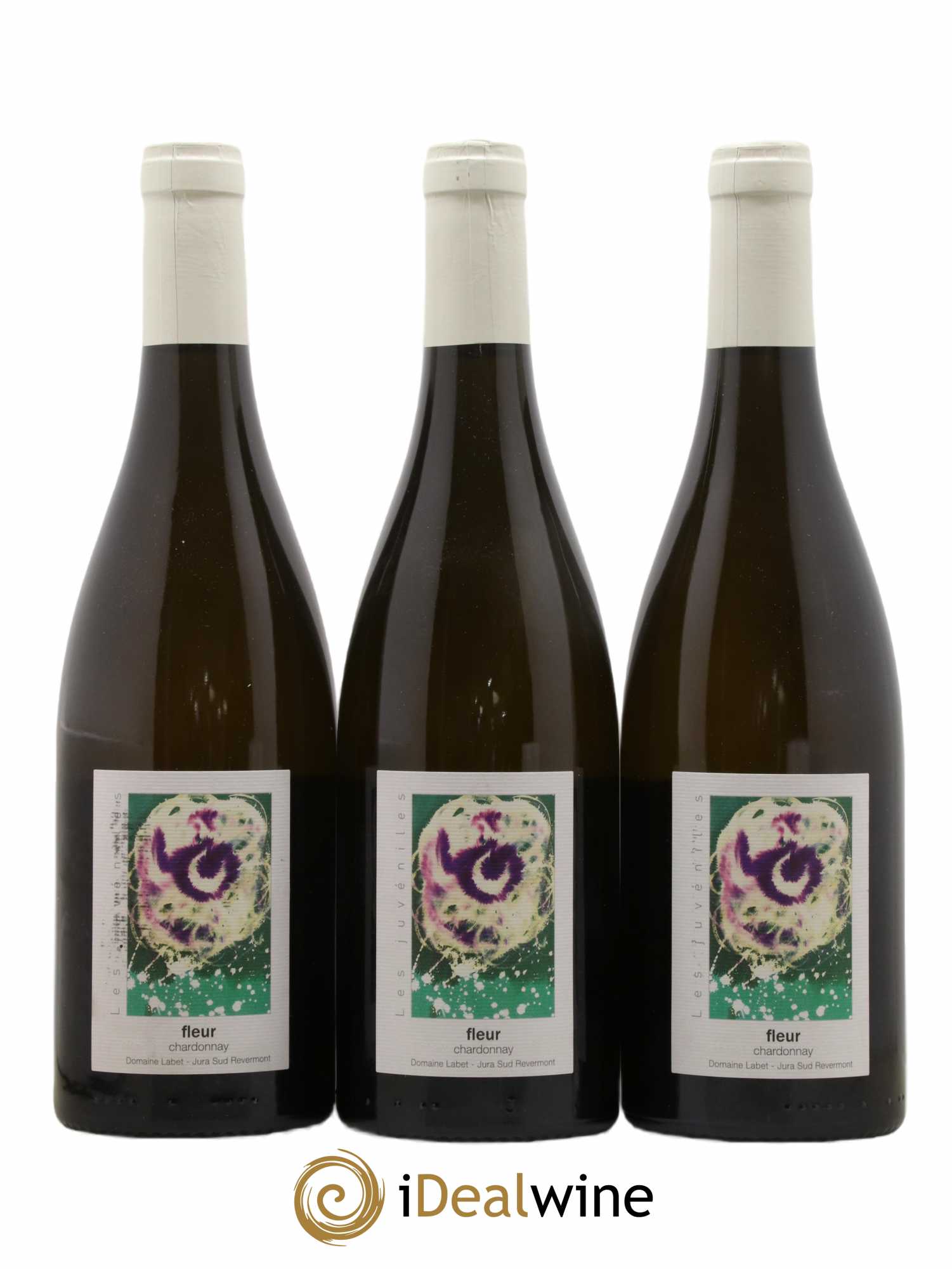 Côtes du Jura Chardonnay Fleur Romain - Julien - Charline Labet 2020 - Lot de 3 bouteilles - 0