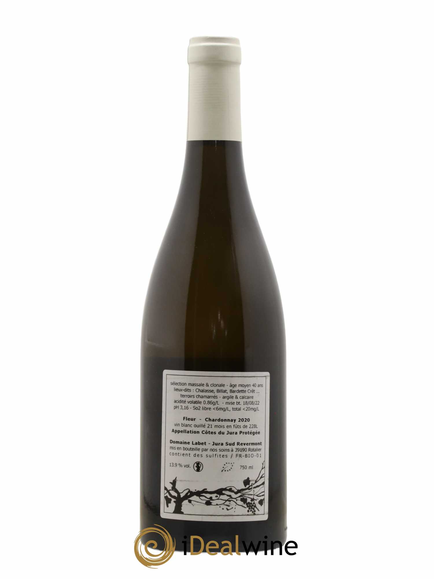 Côtes du Jura Chardonnay Fleur Romain - Julien  - Charline Labet 2020 - Lot of 1 bottle - 1