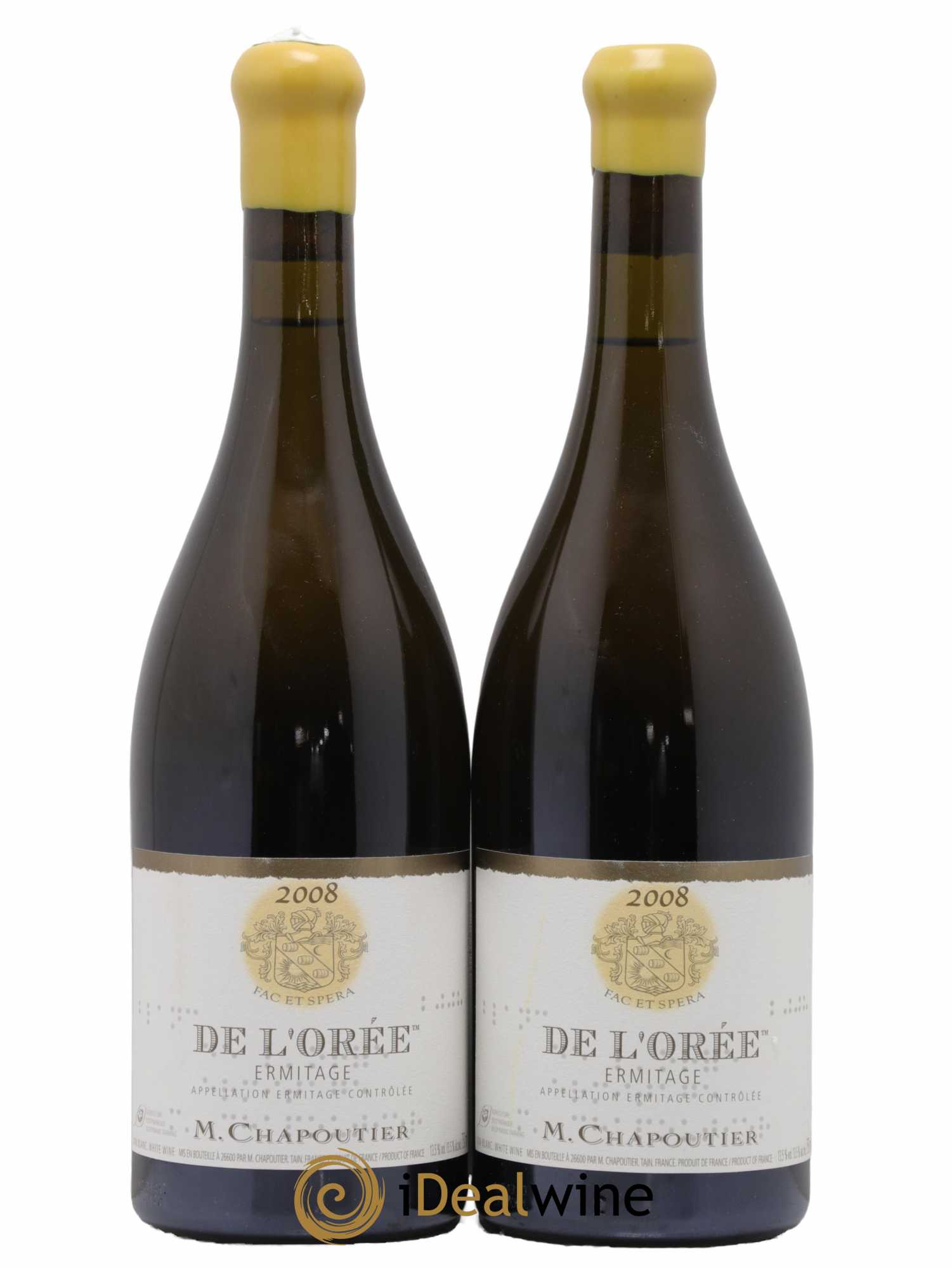 Hermitage Ermitage de l'Orée Chapoutier 2008 - Posten von 2 Flaschen - 0