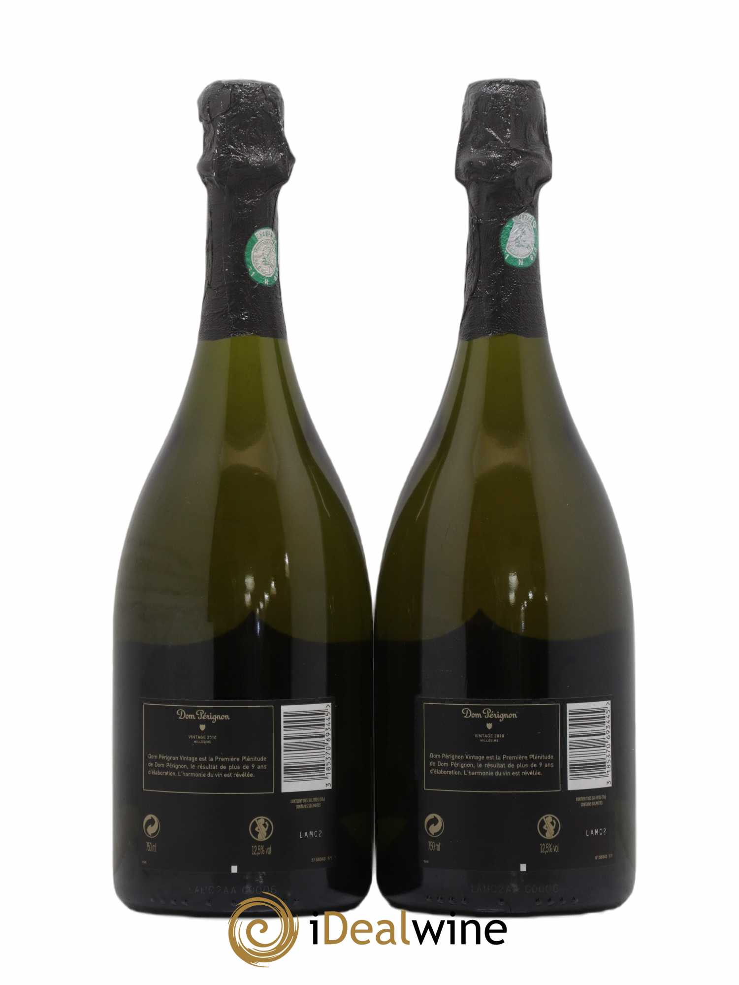 Brut Dom Pérignon 2010 - Lot of 2 bottles - 1