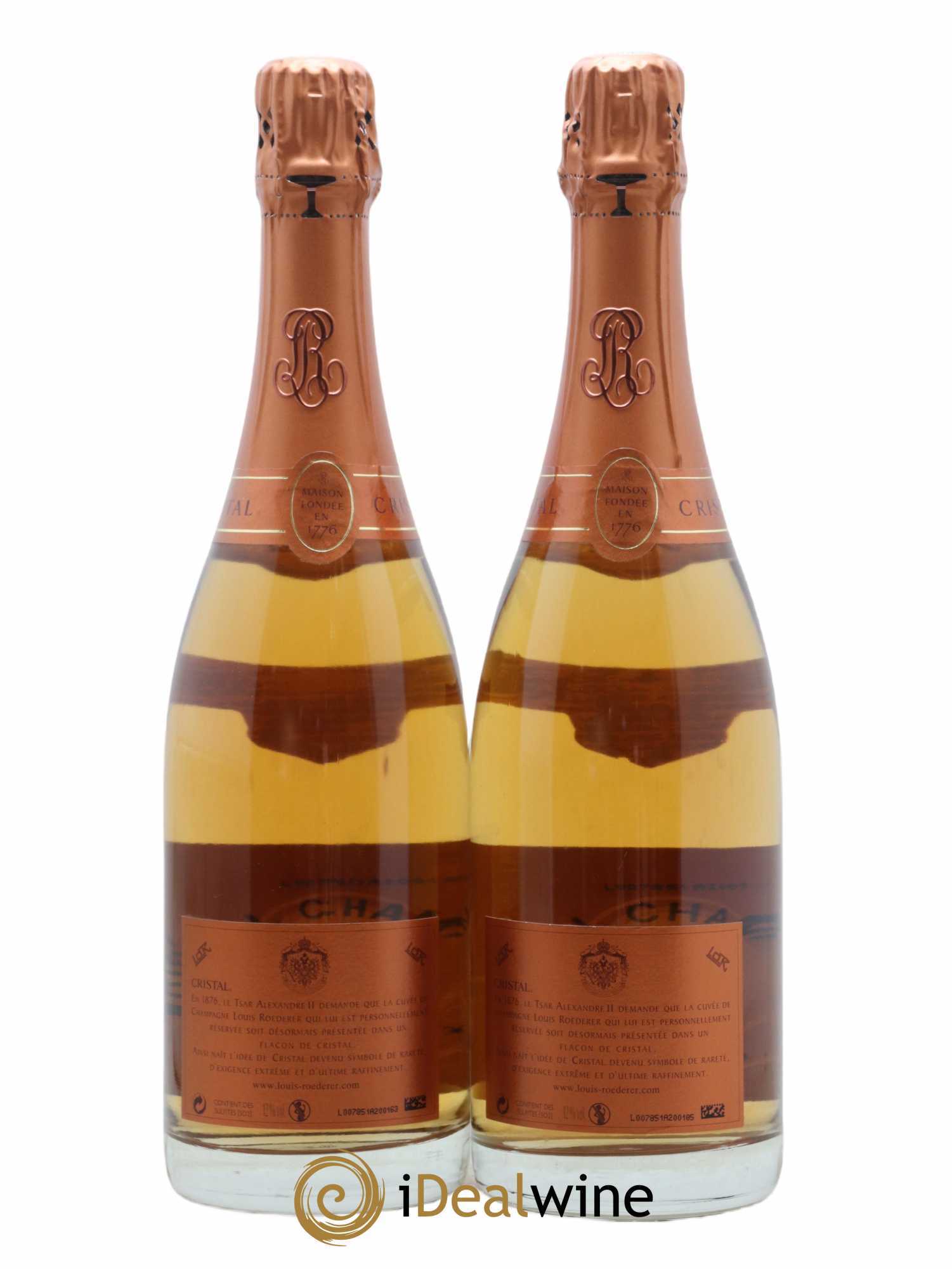 Cristal Louis Roederer 2002 - Lot de 2 bouteilles - 1