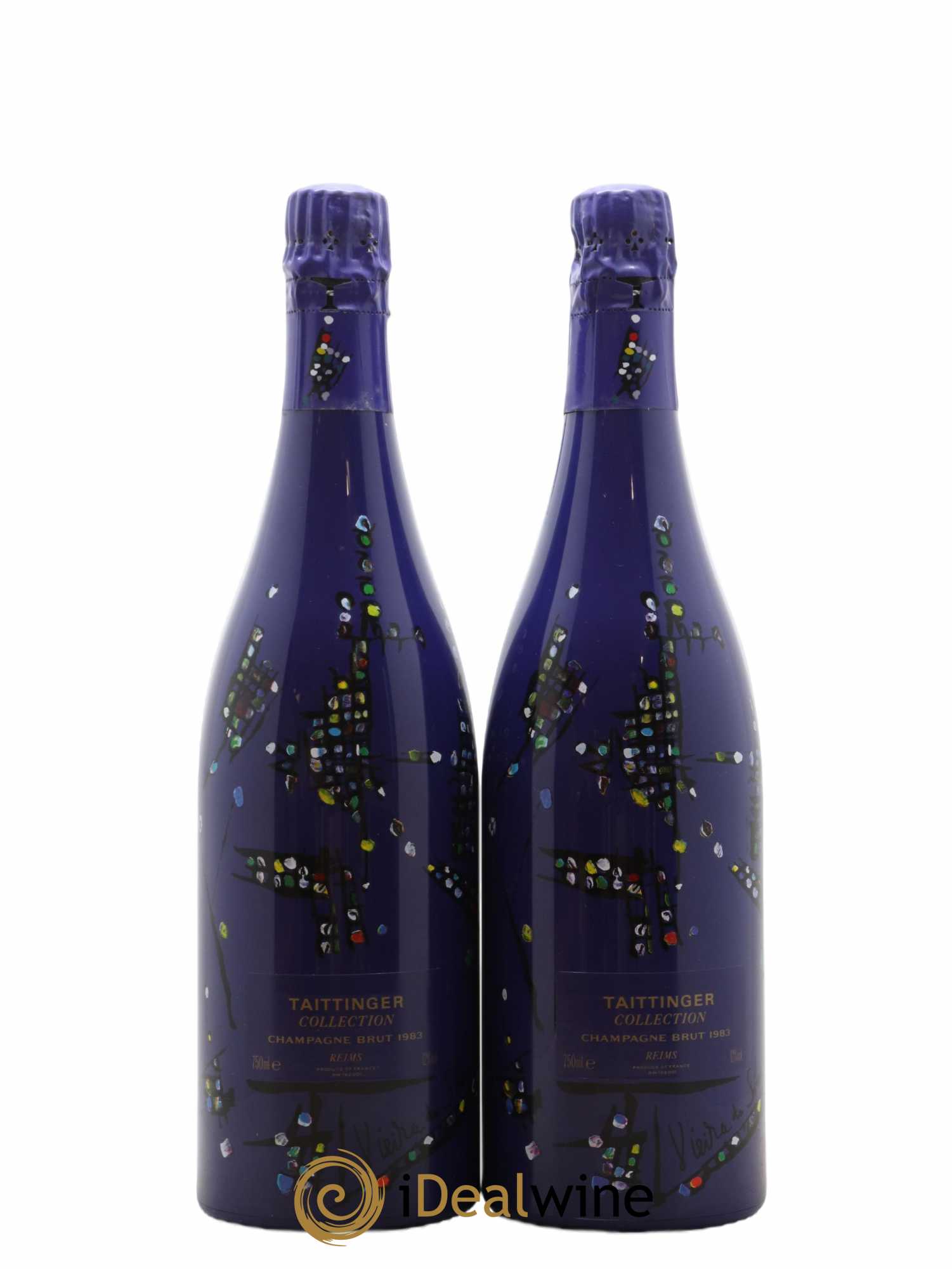 1983 - Collection Viera da Silva Taittinger 1983 - Lot of 2 bottles - 1