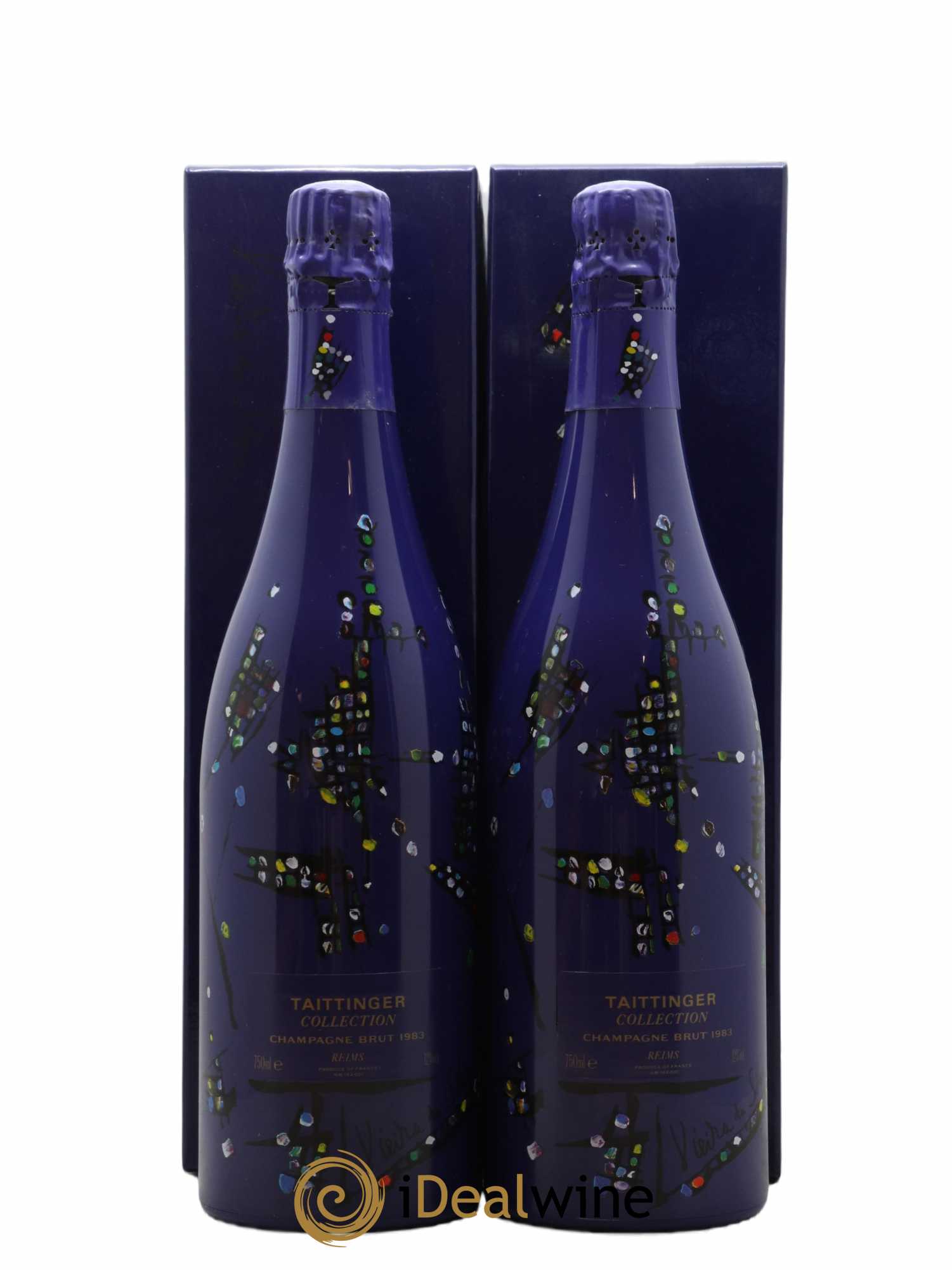 1983 - Collection Viera da Silva Taittinger 1983 - Lot of 2 bottles - 0