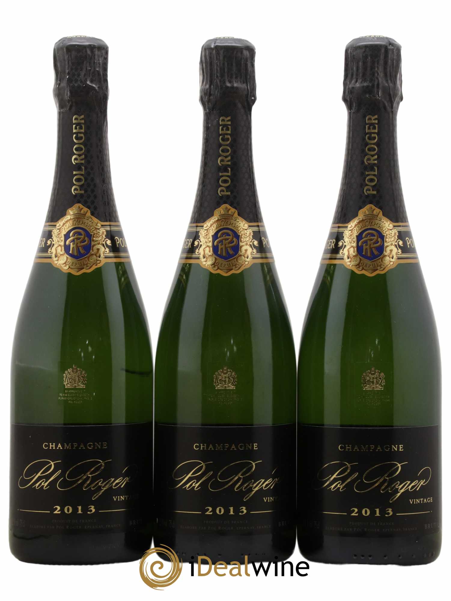 Brut Vintage Pol Roger 2013 - Lot de 3 bouteilles - 0