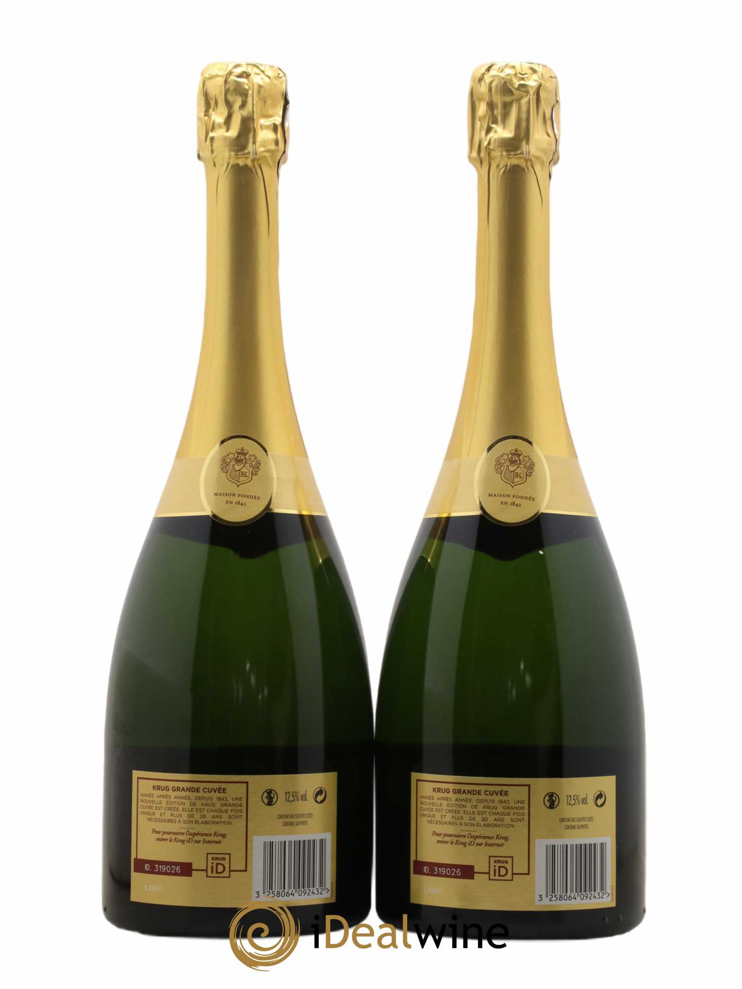 Grande Cuvée - 168ème édition Krug - Lot of 2 bottles - 1