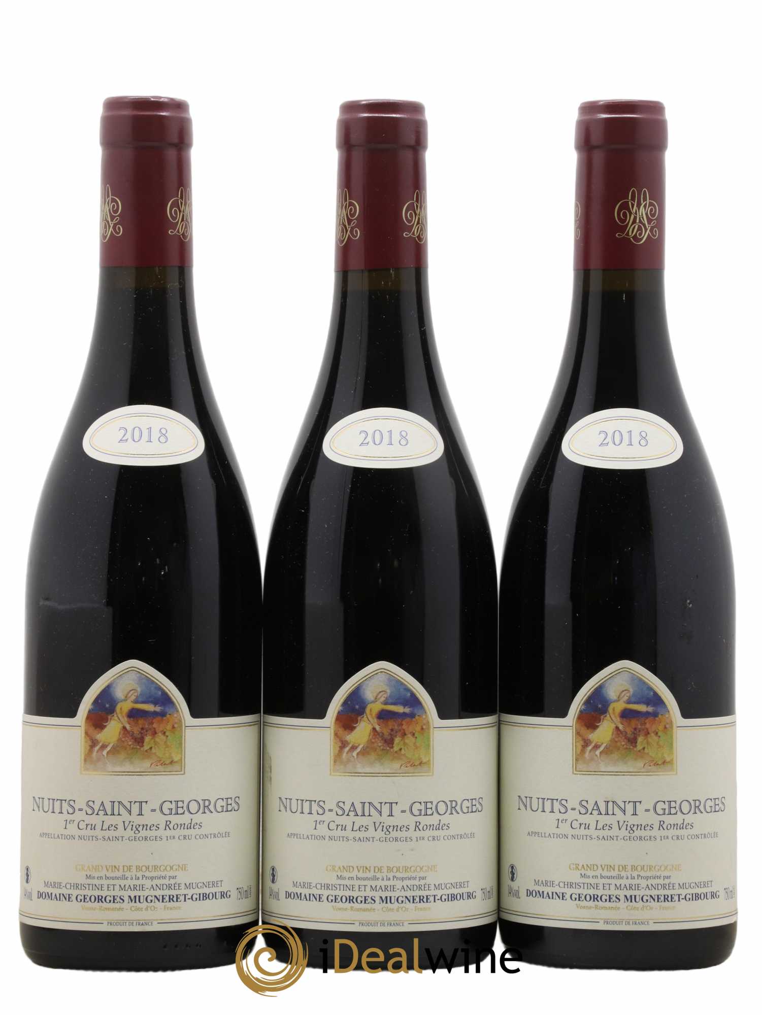 Nuits-Saint-Georges 1er Cru Les Vignes Rondes Mugneret-Gibourg (Domaine) 2018 - Lot de 3 bouteilles - 0