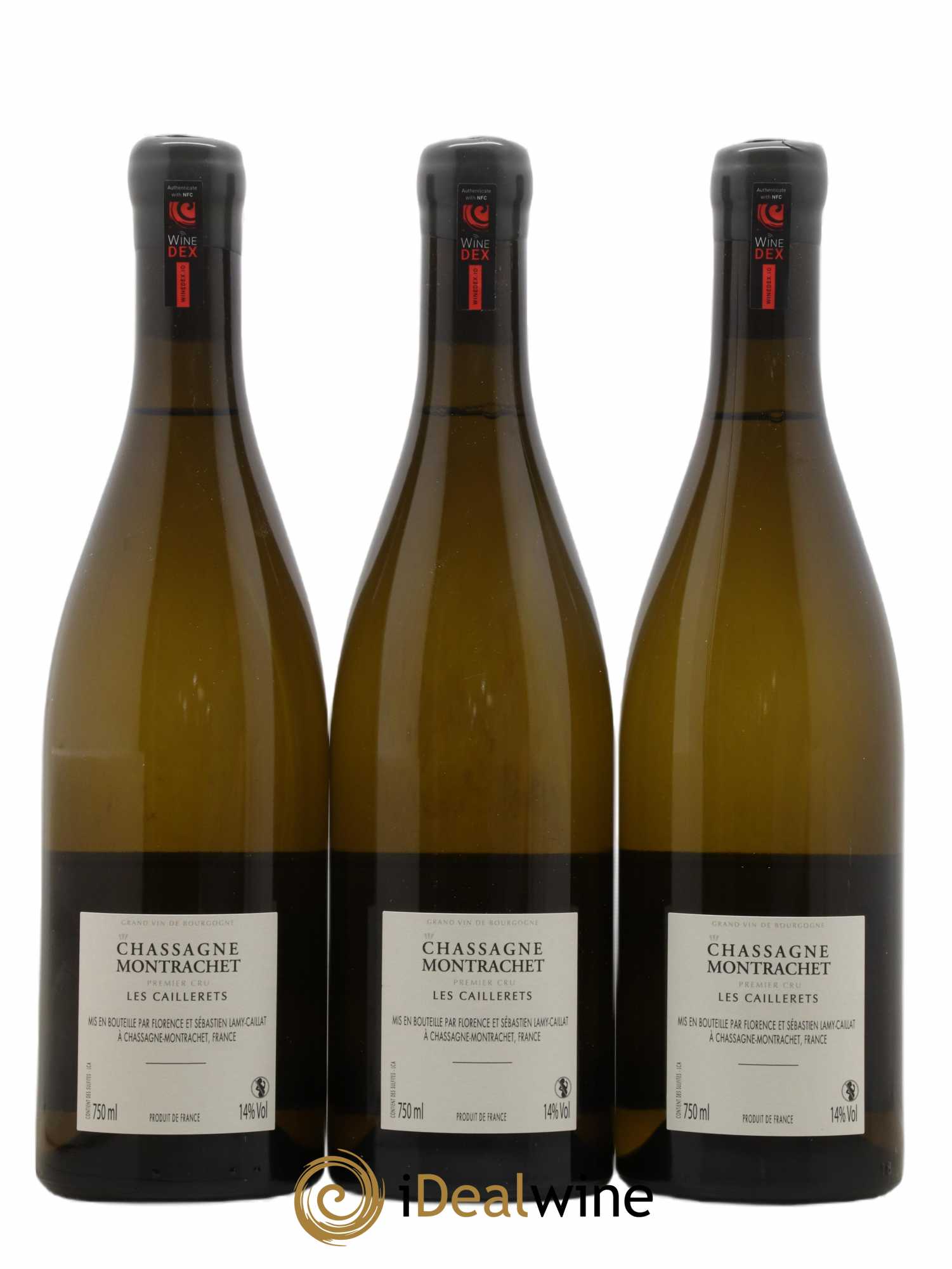 Chassagne-Montrachet 1er Cru Les Caillerets Lamy-Caillat (Domaine) 2019 - Lot de 3 bouteilles - 1