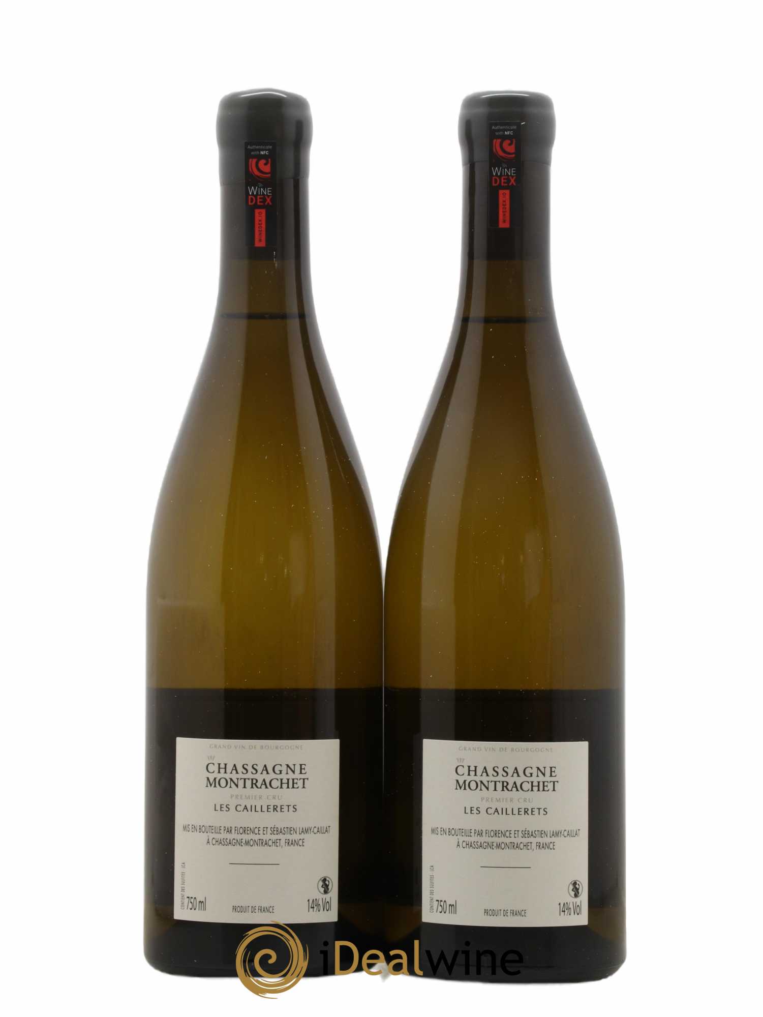Chassagne-Montrachet 1er Cru Les Caillerets Lamy-Caillat (Domaine) 2019 - Lot de 2 bouteilles - 1