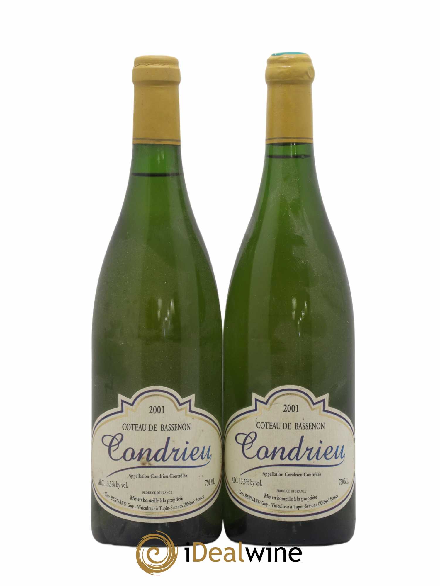 Condrieu Bassenon Bernard 2001 - Lot de 2 bouteilles - 0