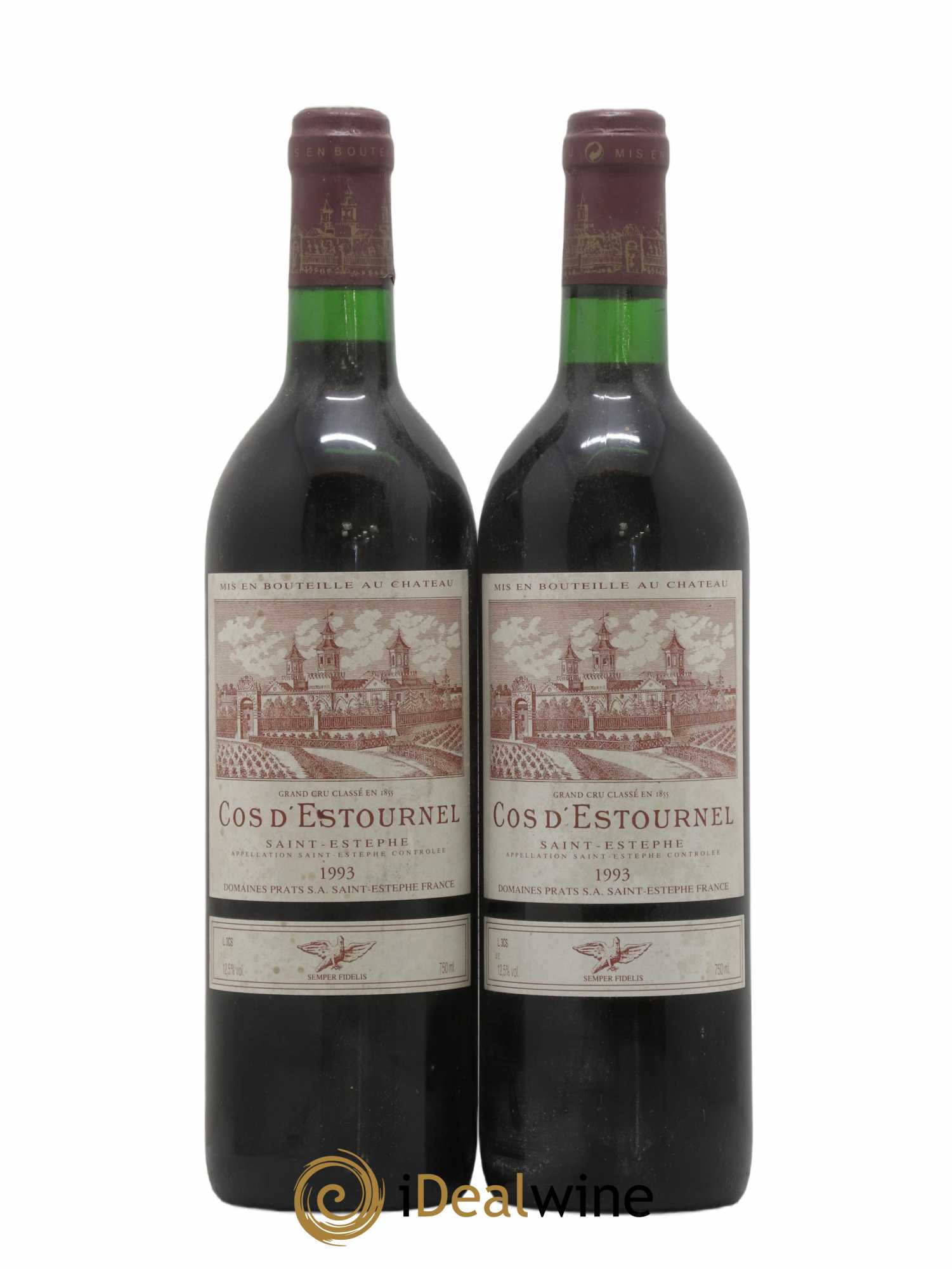 Cos d'Estournel 2ème Grand Cru Classé 1993 - Lot de 2 bouteilles - 0