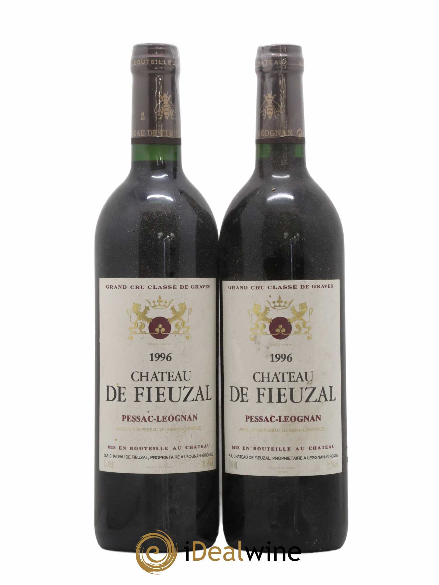 Château de Fieuzal Cru Classé de Graves (sans prix de réserve) 1996 - Lot de 2 bouteilles - 0