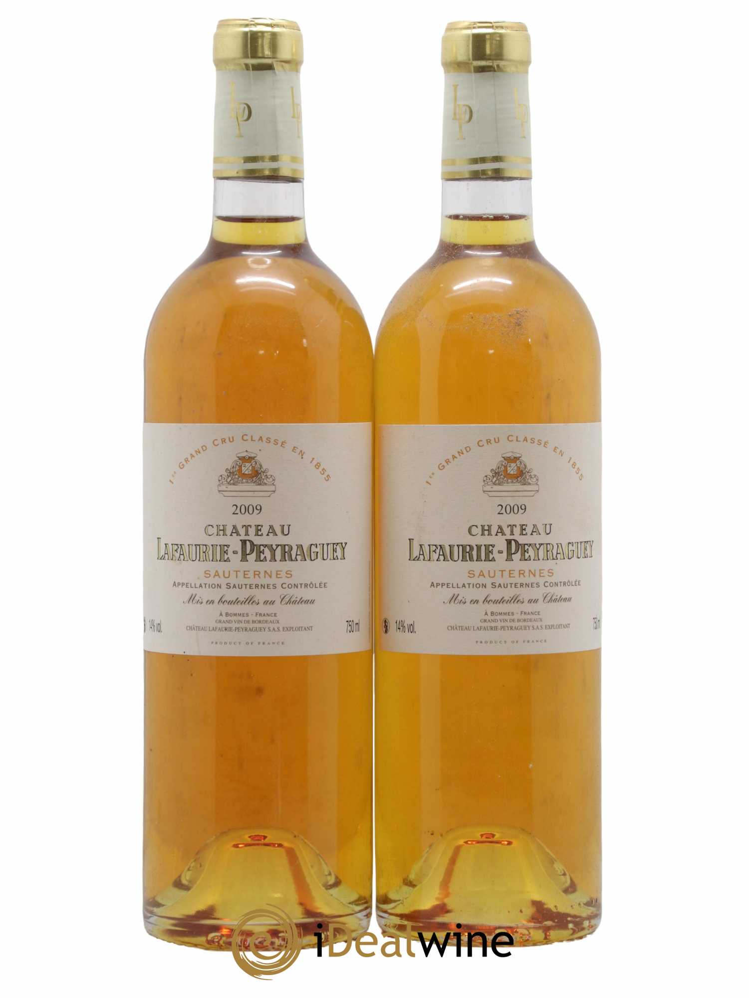 Château Lafaurie-Peyraguey 1er Grand Cru Classé 2009 - Lotto di 2 bottiglie - 0