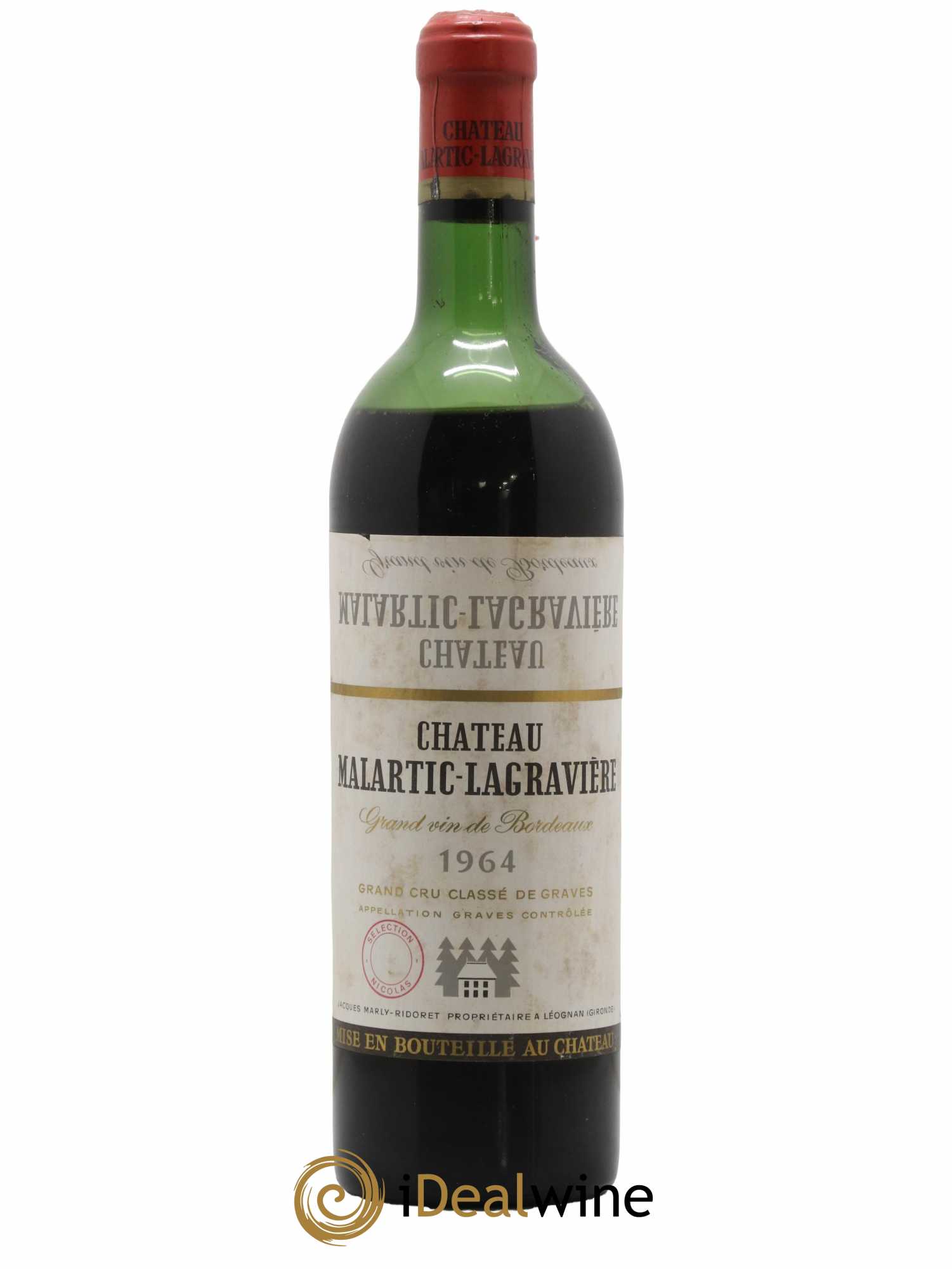 Château Malartic-Lagravière Cru Classé de Graves 1964 - Lot de 1 bouteille - 0