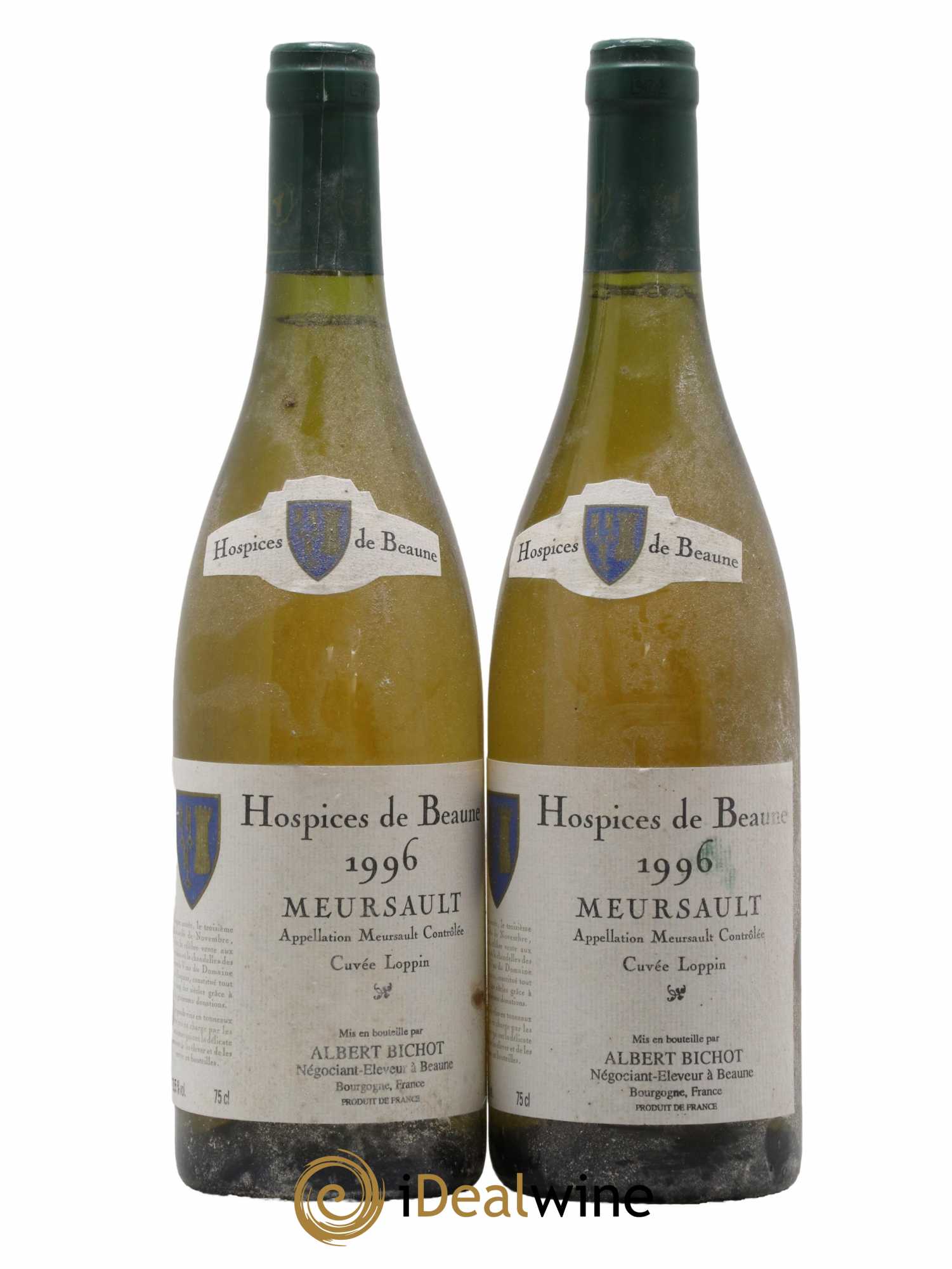 Meursault Hospices de Beaune Cuvée Loppin Albert Bichot 1996 - Lot de 2 bouteilles - 0
